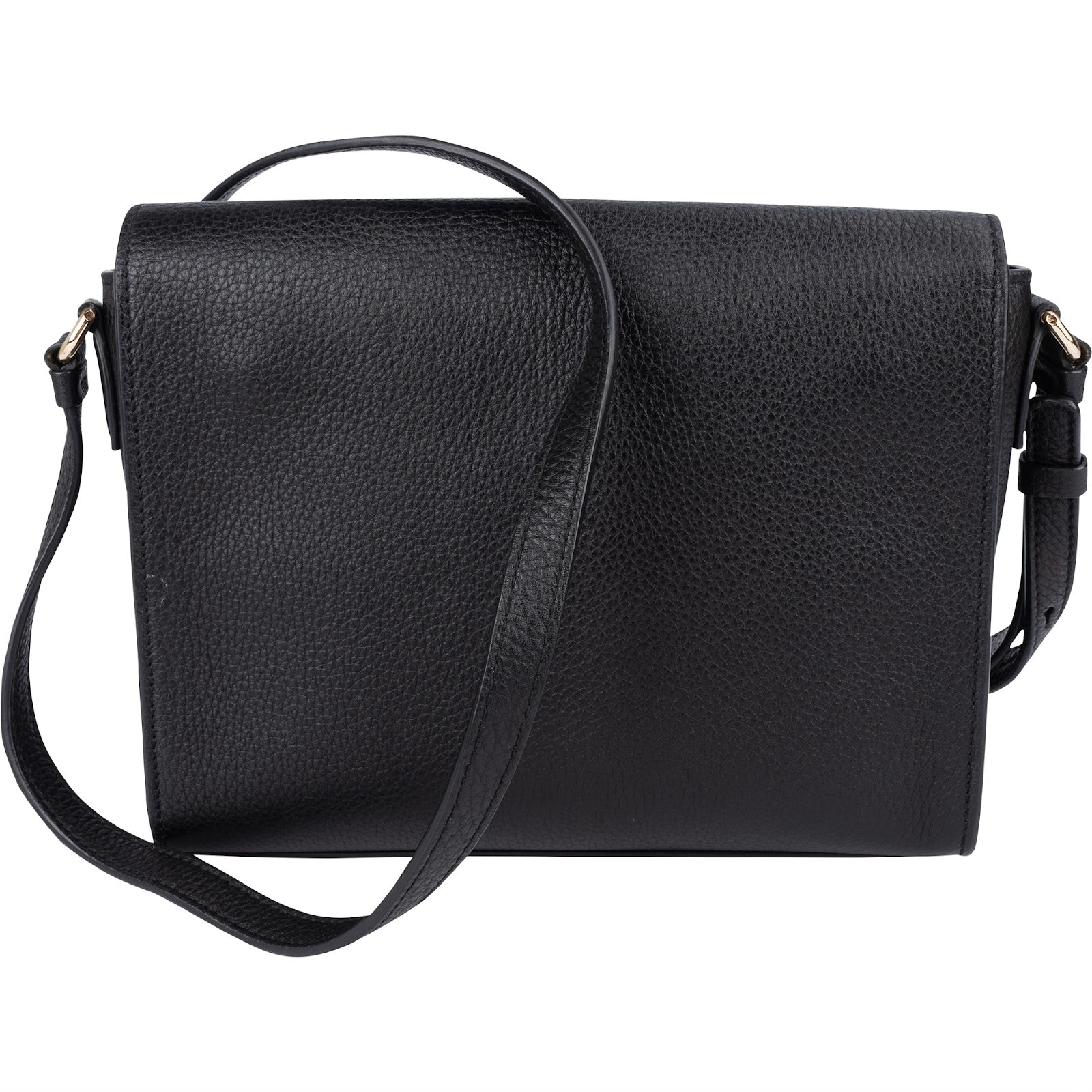Salvatore Ferragamo Pebbled Leather Gancini Flap Crossbody Bag