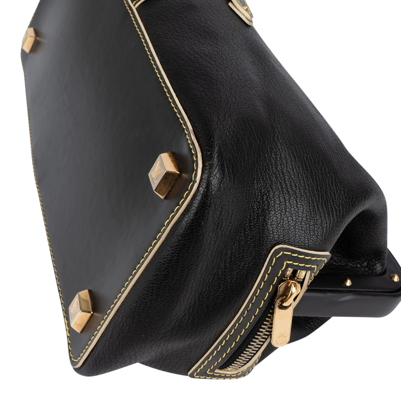 Louis Vuitton Black Leather Suhali L'ingenieux Handbag