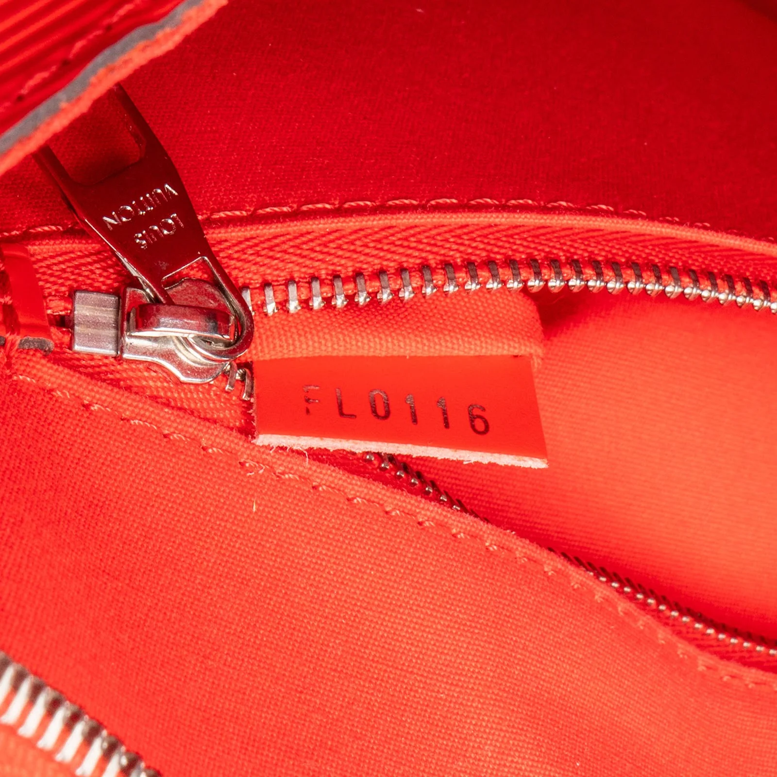 Louis Vuitton Red Epi Leather Soufflot MM Handbag