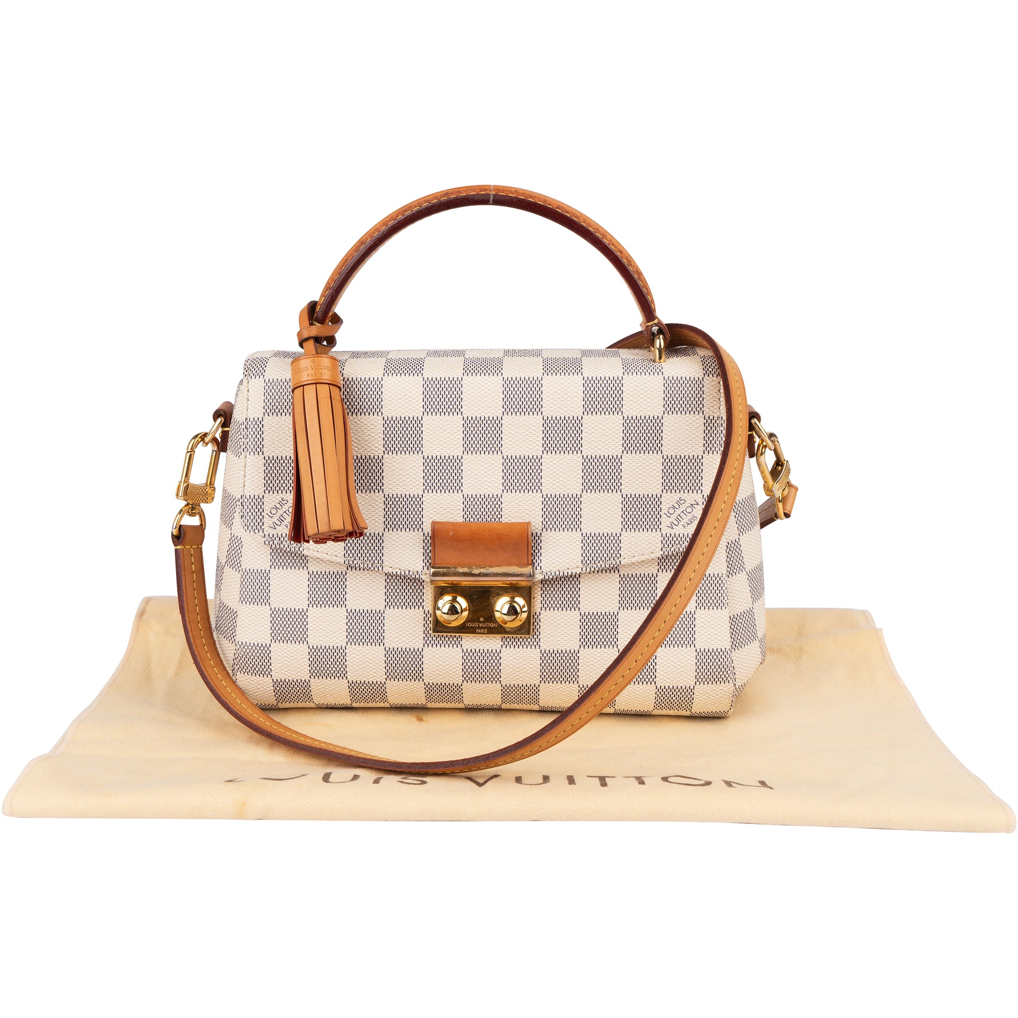 Louis Vuitton Monogram Damier Azur Croisette Handbag