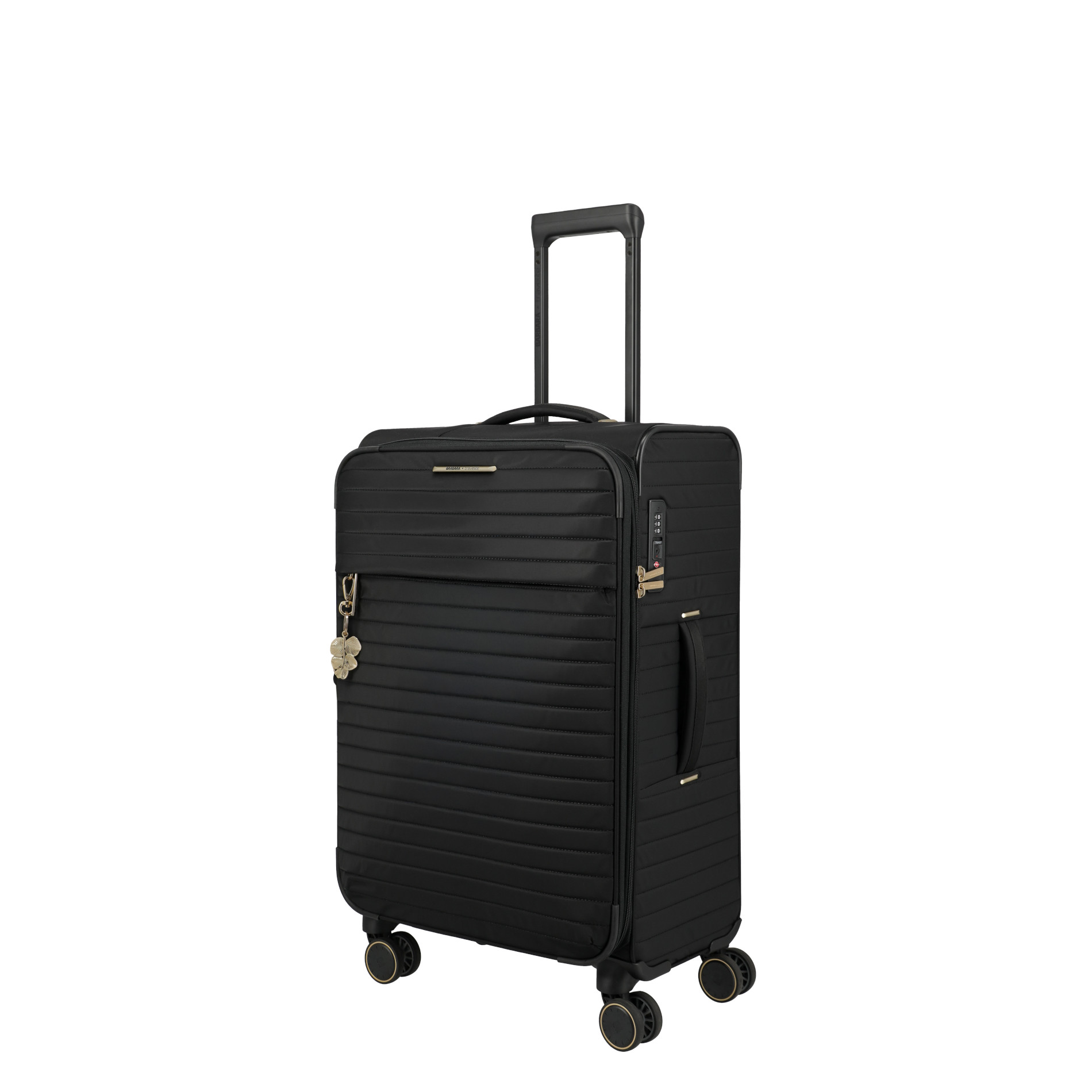 BARBARA STEPP Trolley M (68 cm) erweiterbar - schwarz