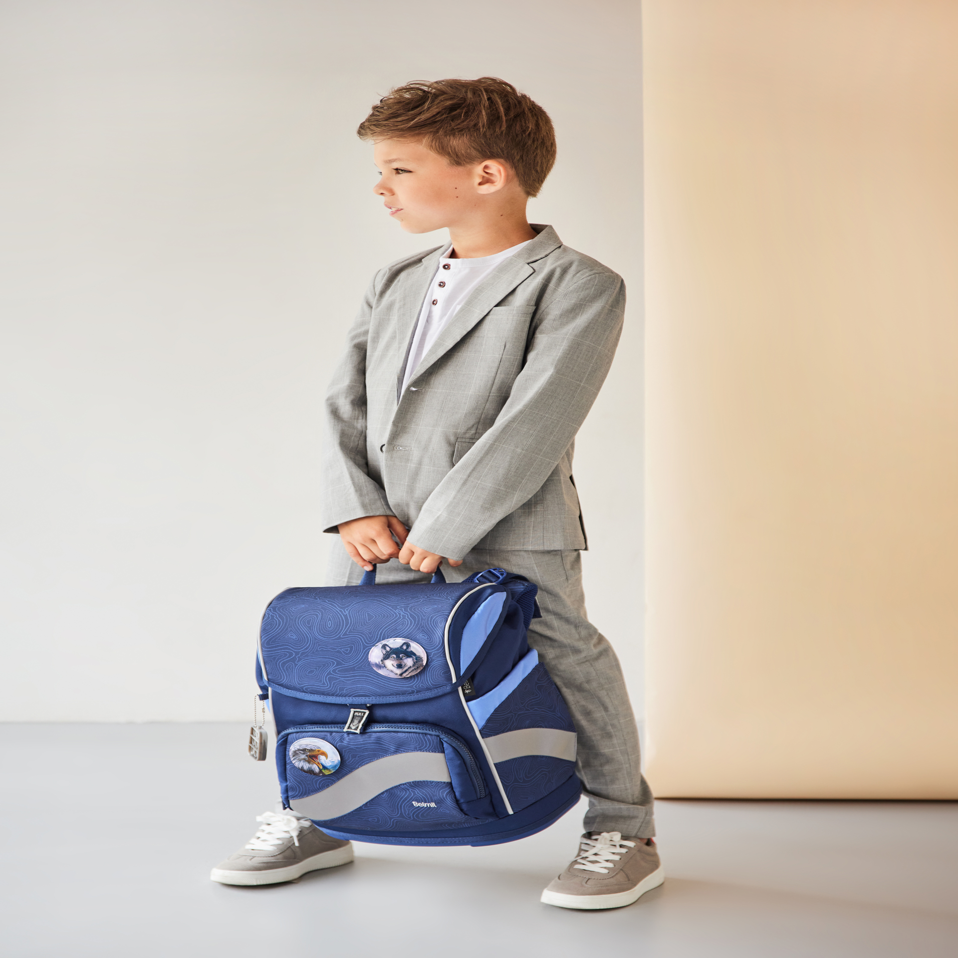 Smarty Plus Schulranzenset 5-teilig - "Topographic"