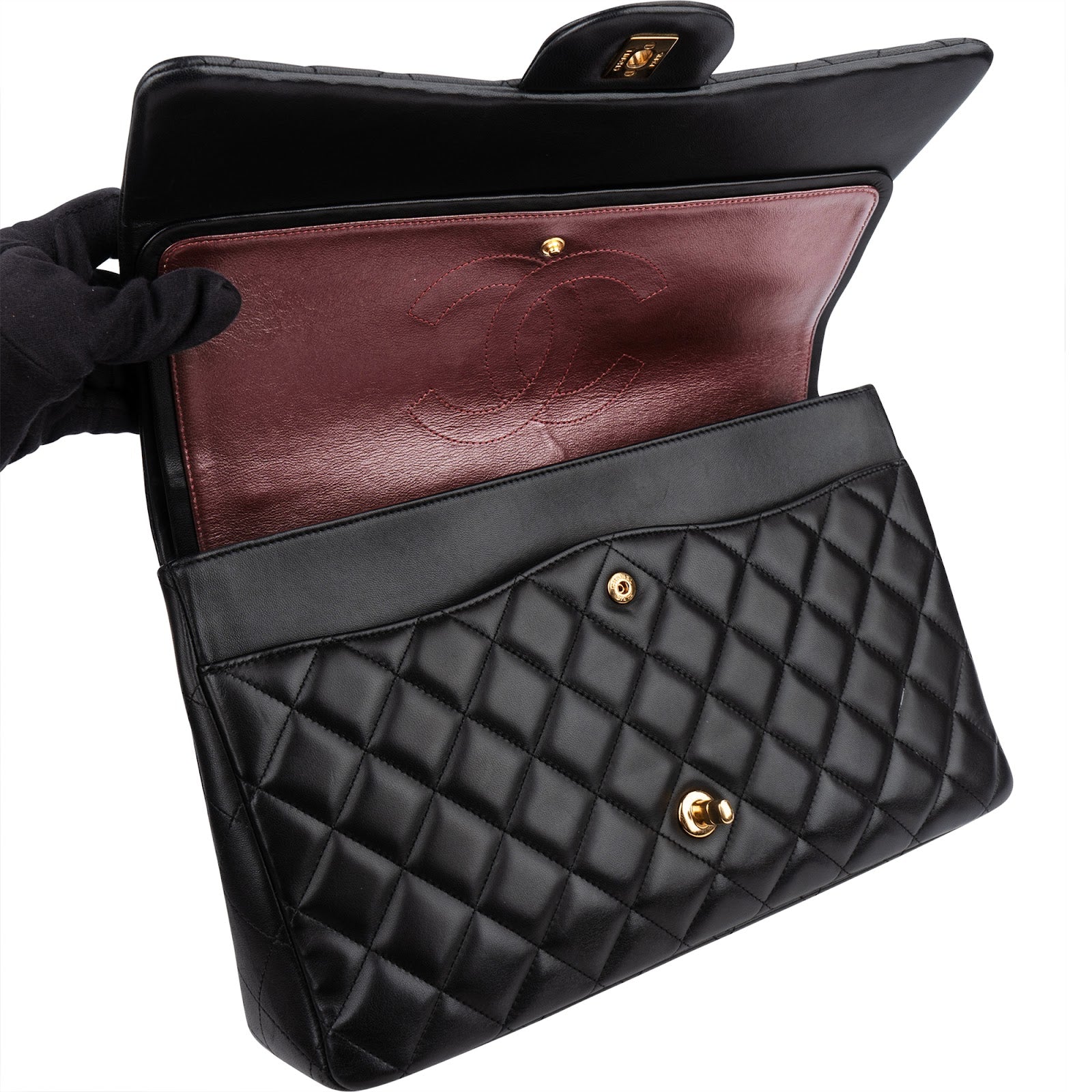 Chanel - Maxi Double Flap Schultertasche