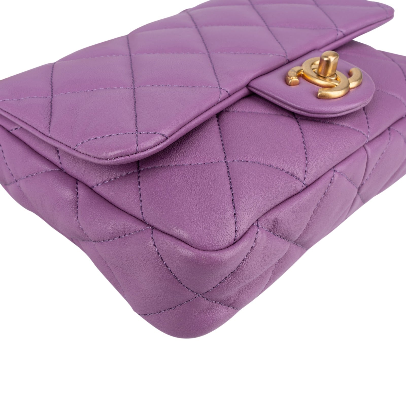 Chanel - Chunky Chain Rectangular Flap Shoulder Bag