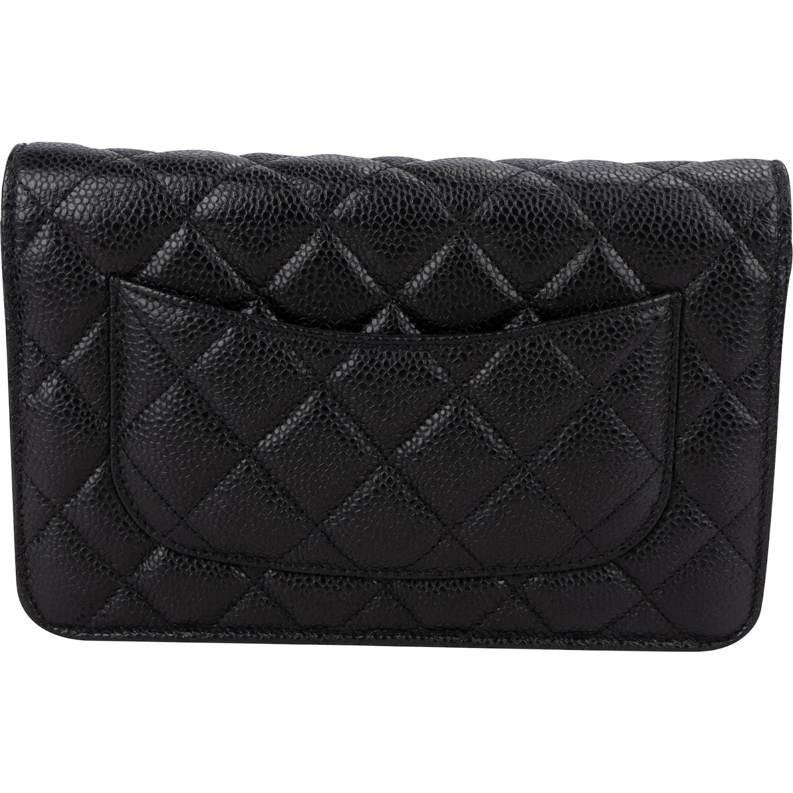 Chanel Quilted Caviar Leather Wallet on Chain
