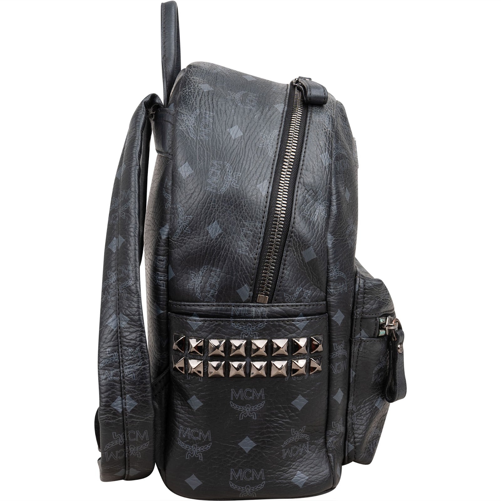 MCM Monogram Visetos Stark rugzak met studs aan de zijkant