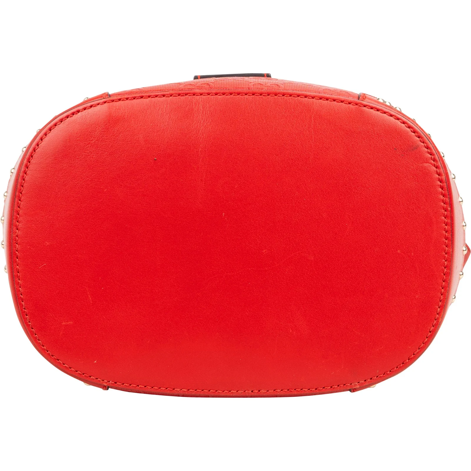 Gucci Guccissima Leather Studded Bucket Crossbody Bag