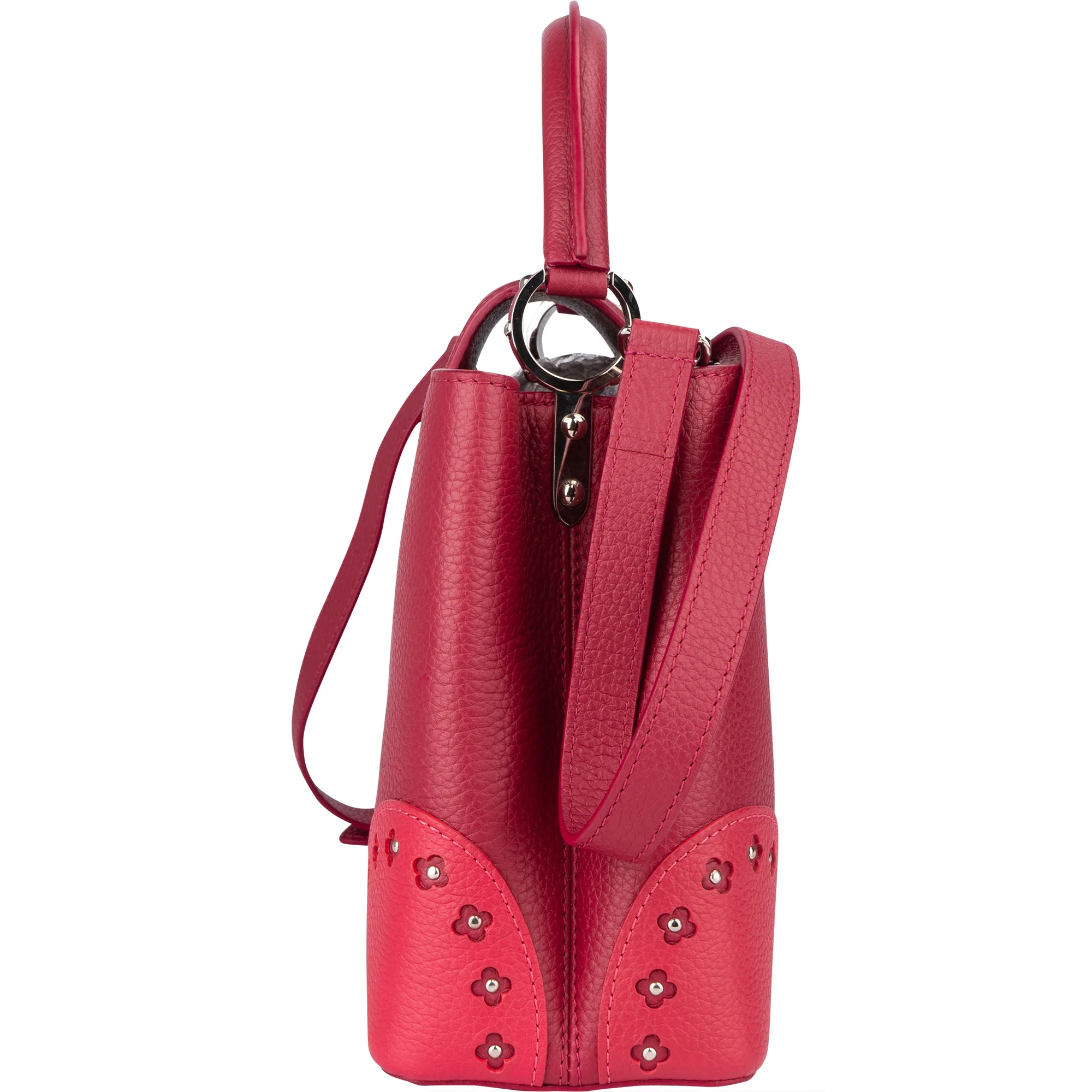 Louis Vuitton Limited Pink Taurillon Capucines MM Handbag