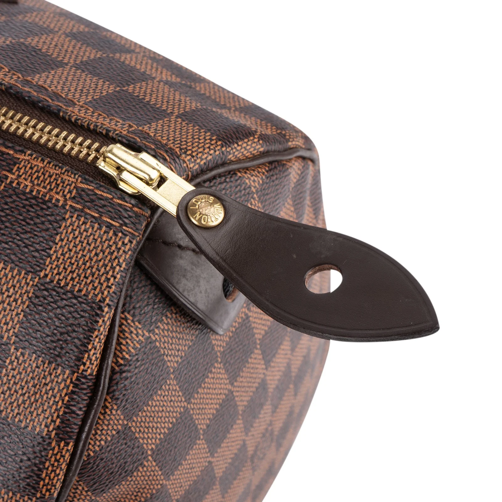 Louis Vuitton Monogram Damier Ebene Speedy 35 Boston Bag