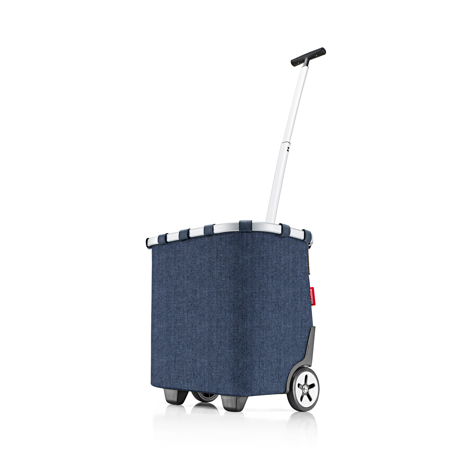 Carrycruiser with 2 wheels Shopping 40 Liter - herringbone dark blue