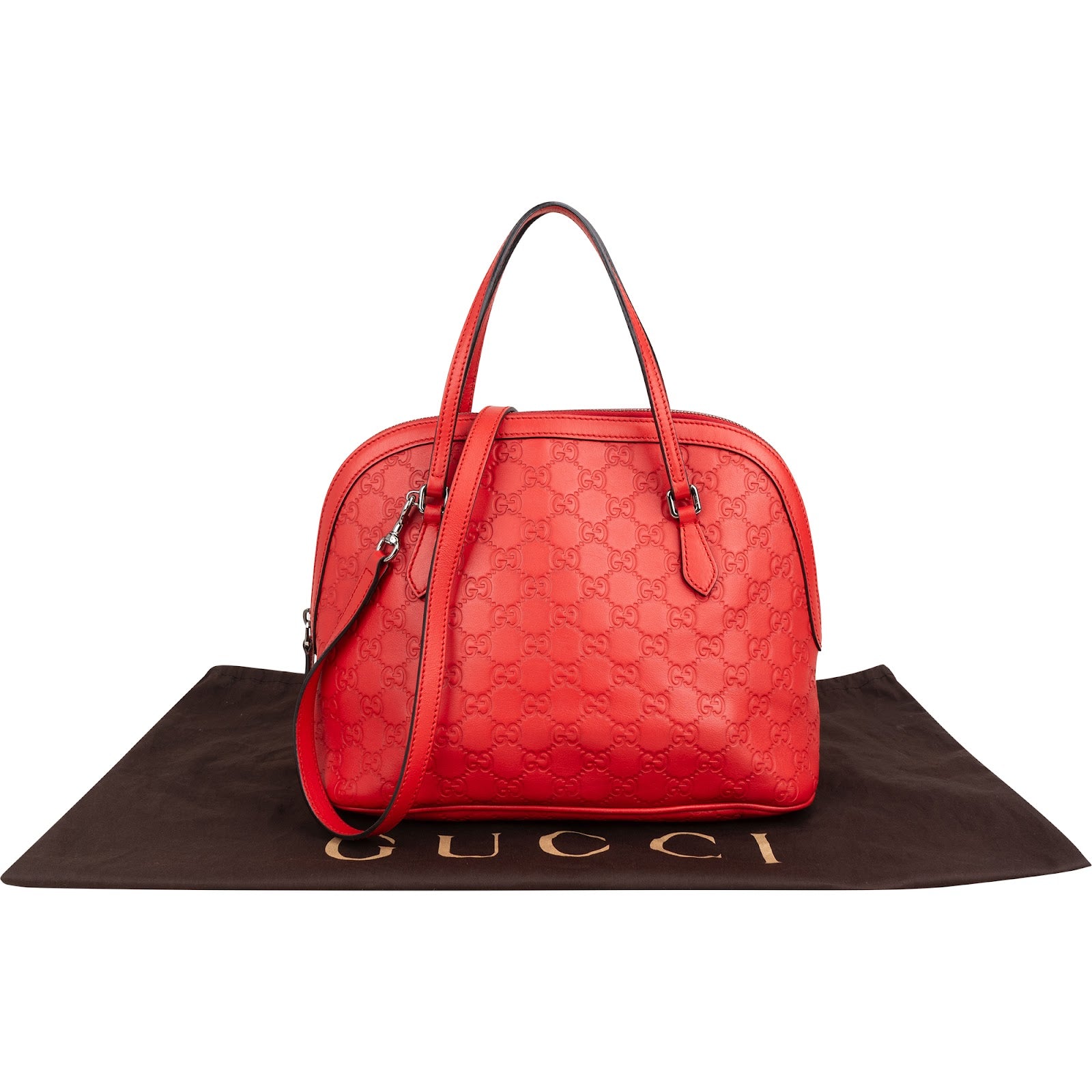 Gucci - Leather Dome Handtasche