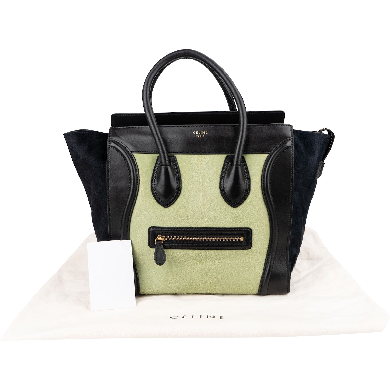 Céline Calf Hair Leather Luggage Handbag