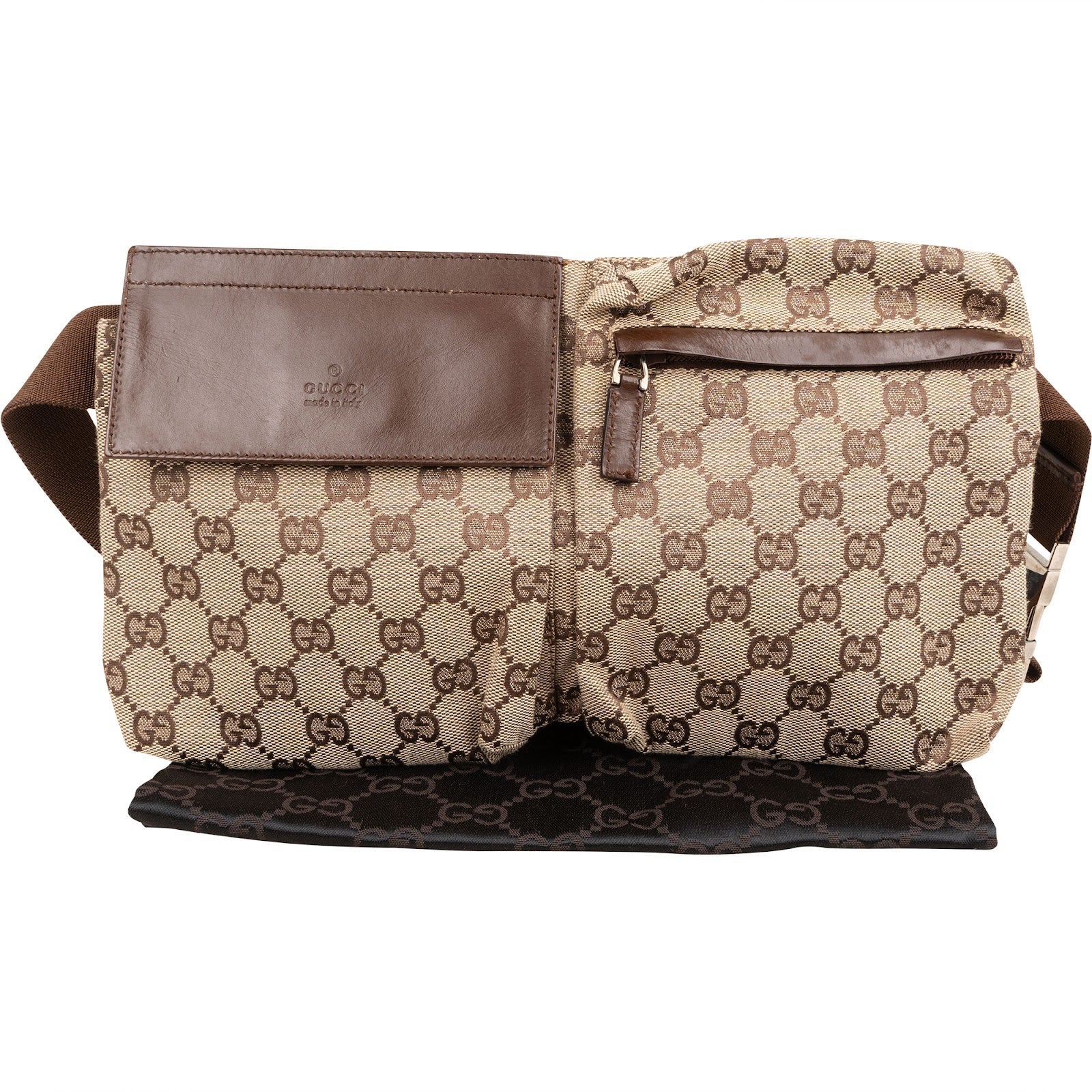 Gucci Monogram GG Belt Crossbody Bag