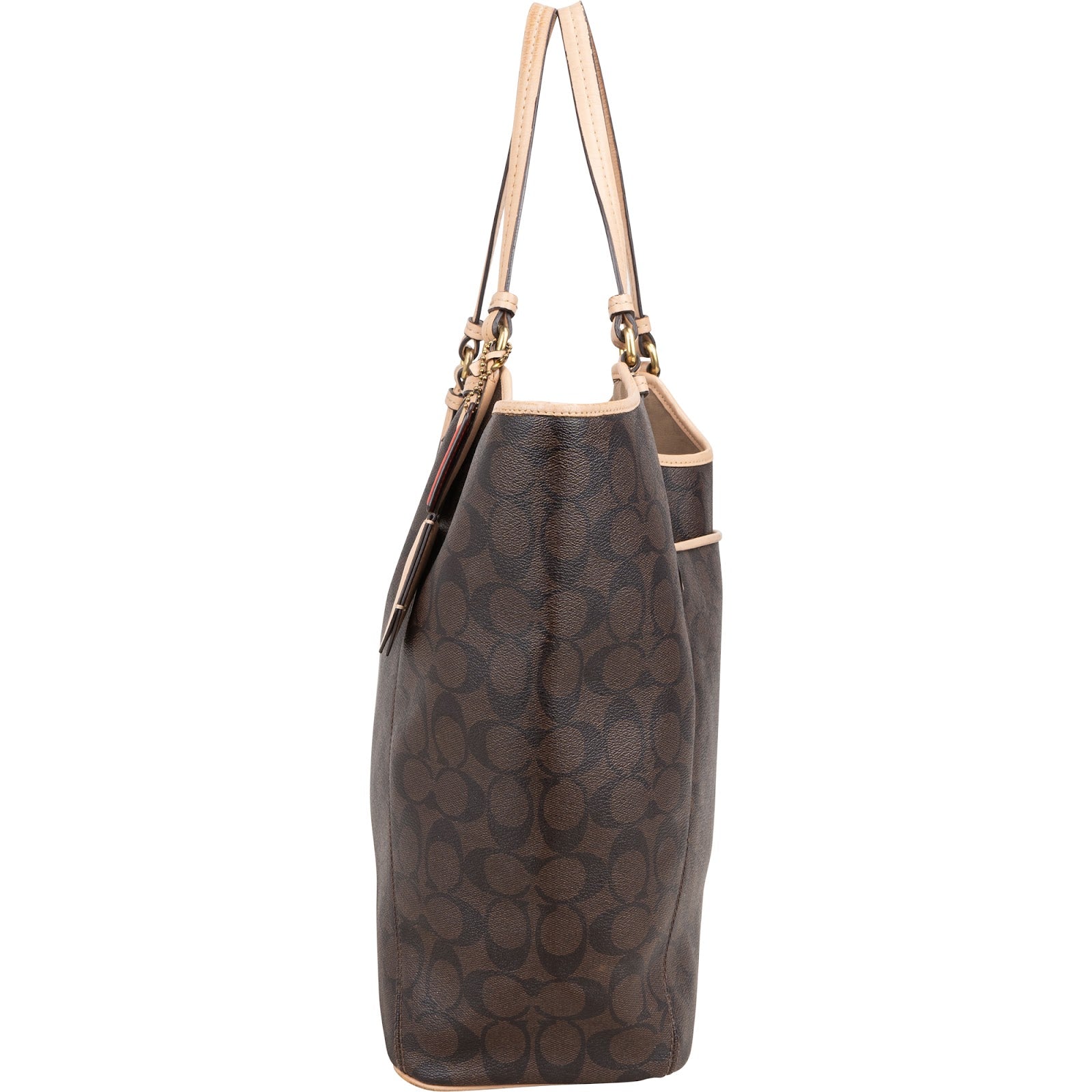 Coach Monogram Signature Large Tote Shoulder Bag