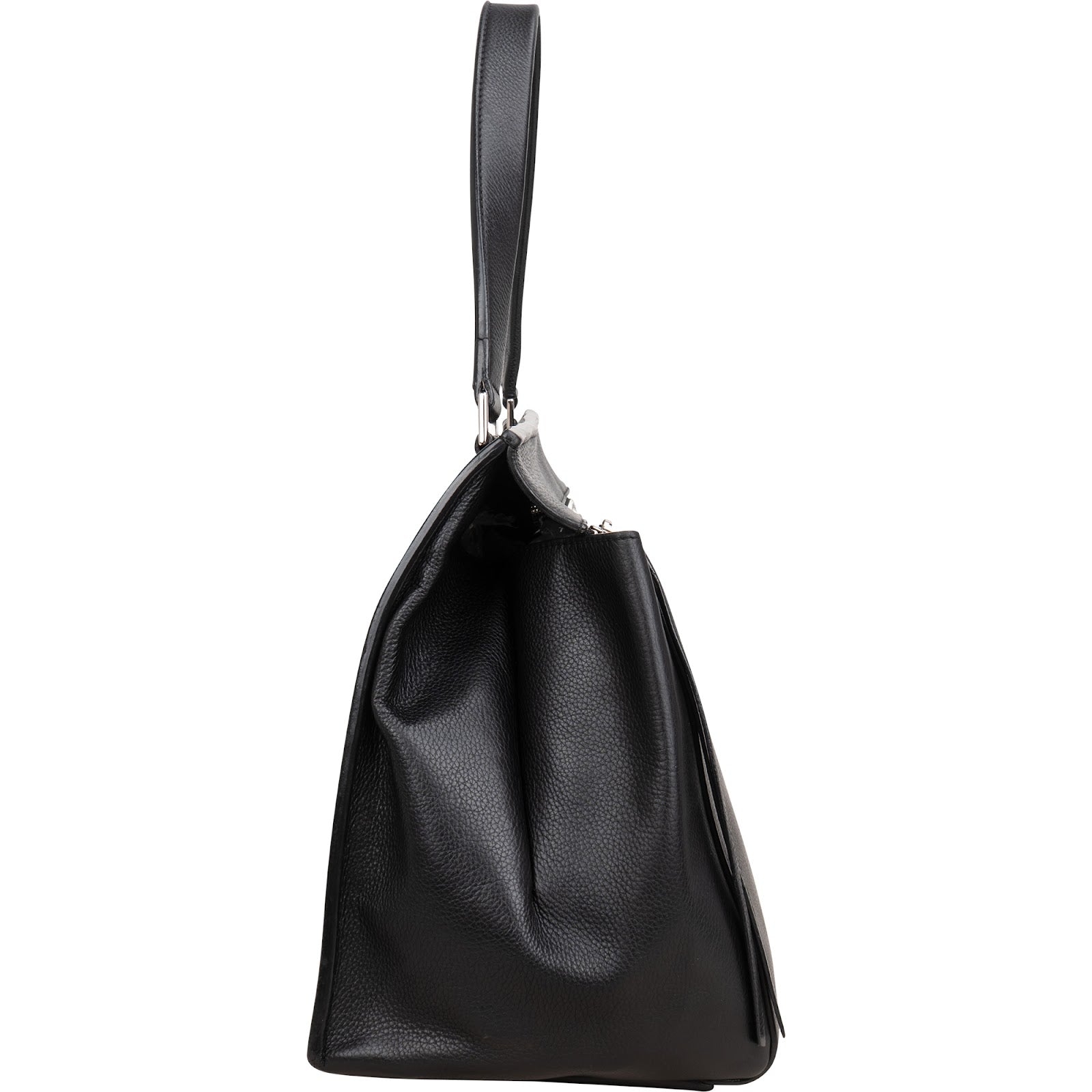 Céline Black Grained Calfskin Edge Shoulder Bag