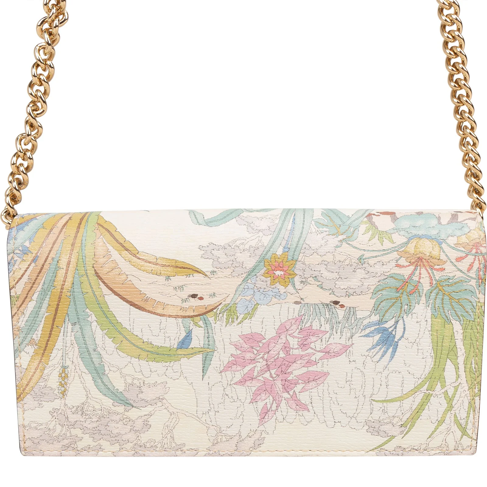 Gucci Tiger Print Horsebit 1955 Chain Wallet on Chain Crossbody Bag