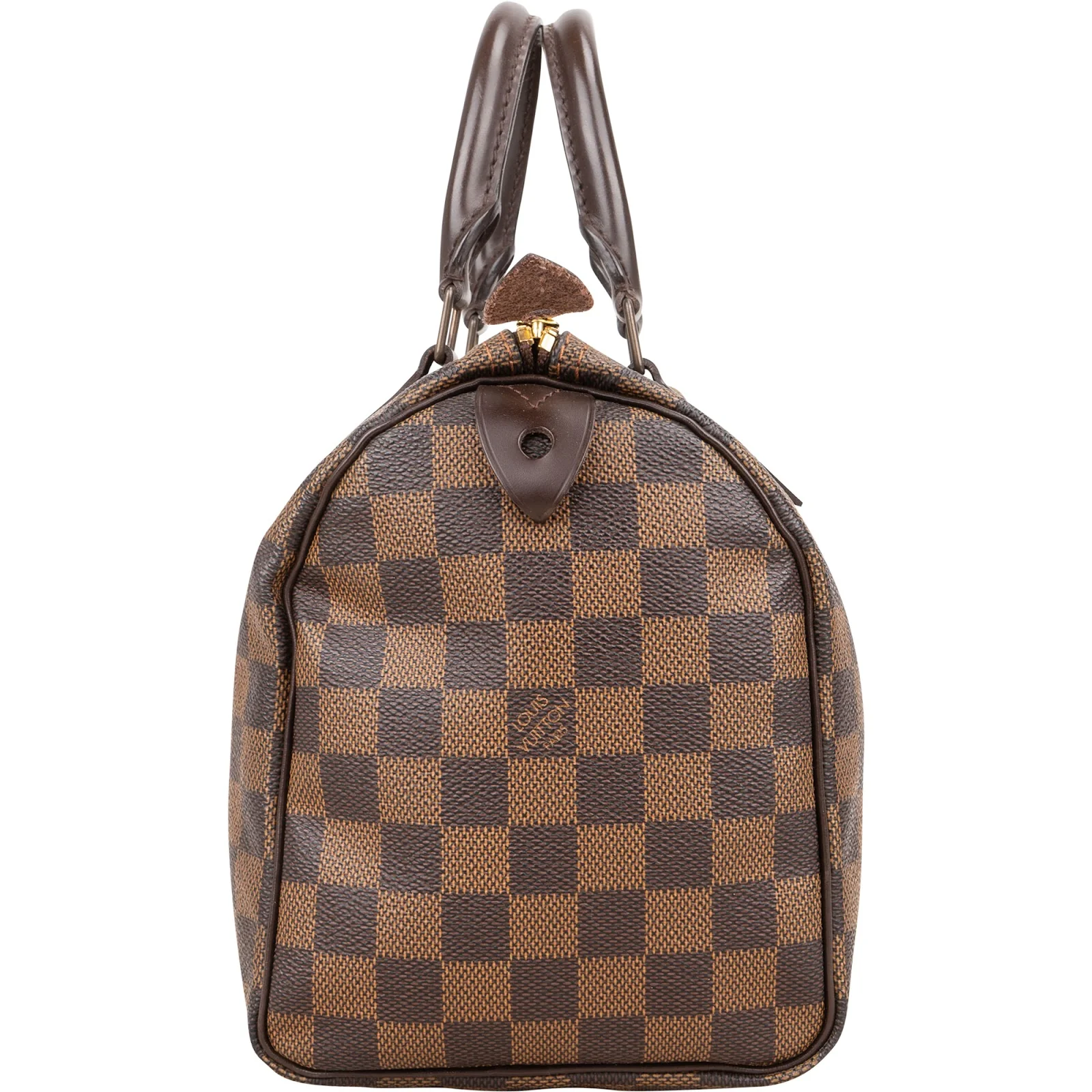 Louis Vuitton Monogram Damier Ebene Speedy 25 Boston Bag