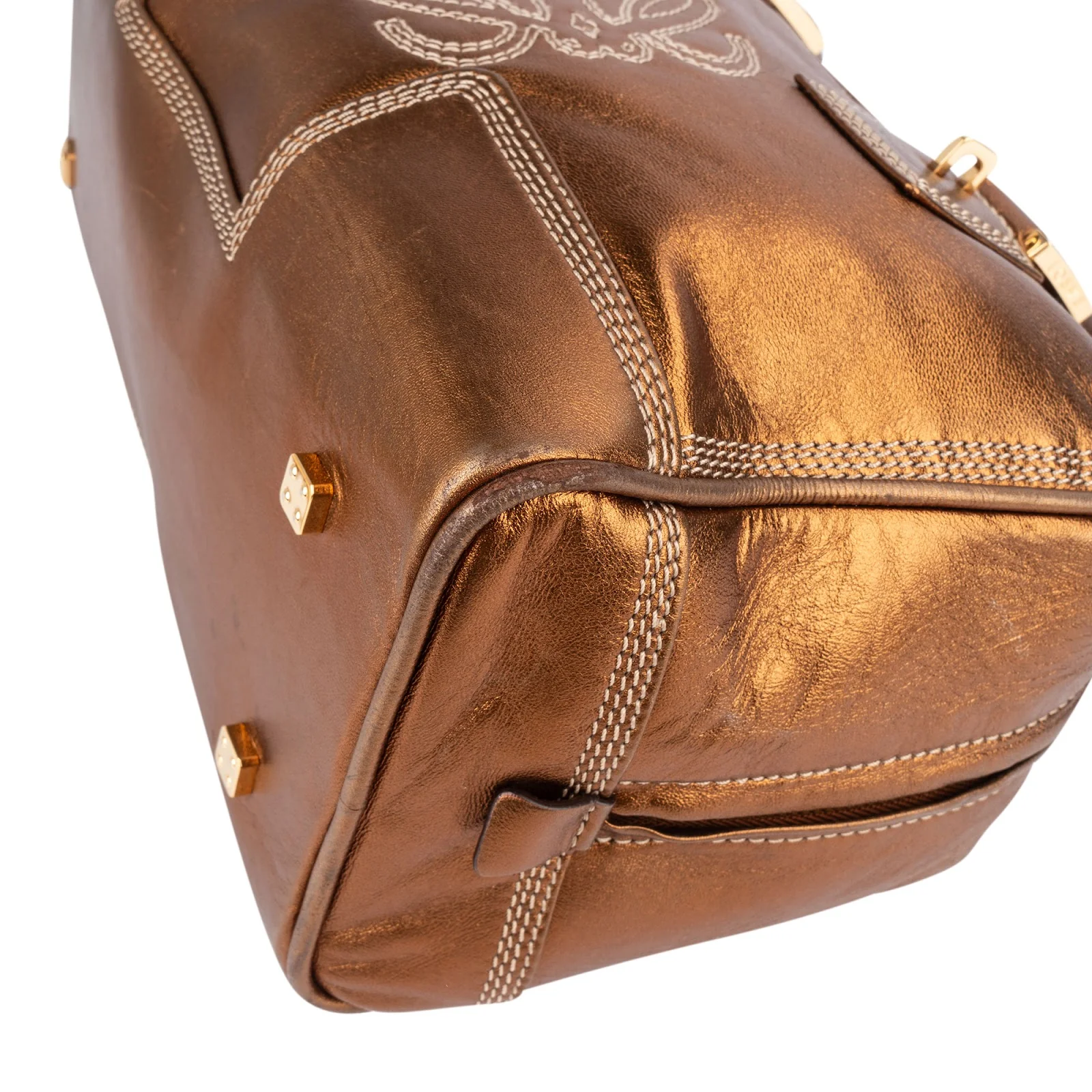 Loewe Metallic Leather Amazona 28 Handbag