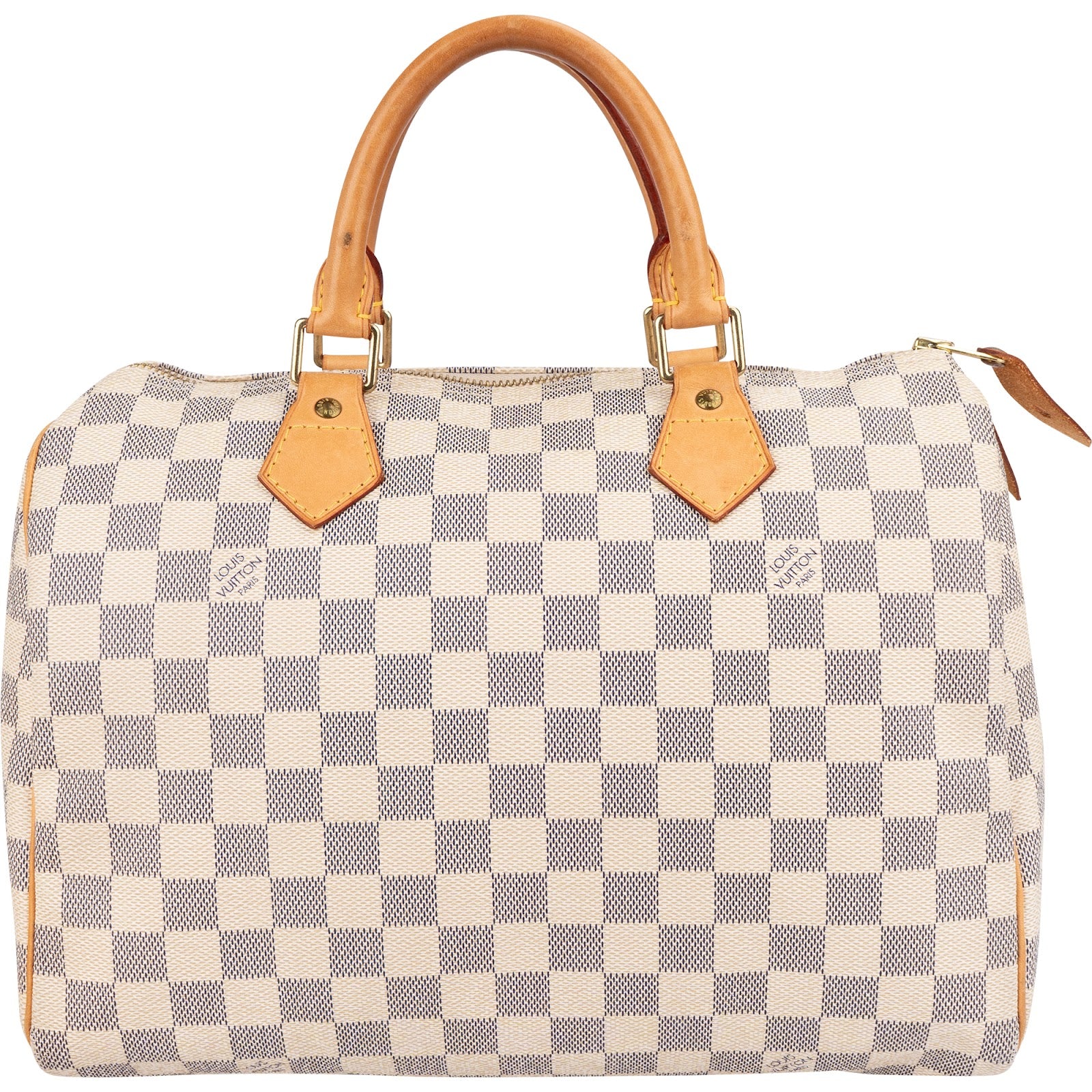 Louis Vuitton Damier Azur Monogram Speedy 30 Boston Bag