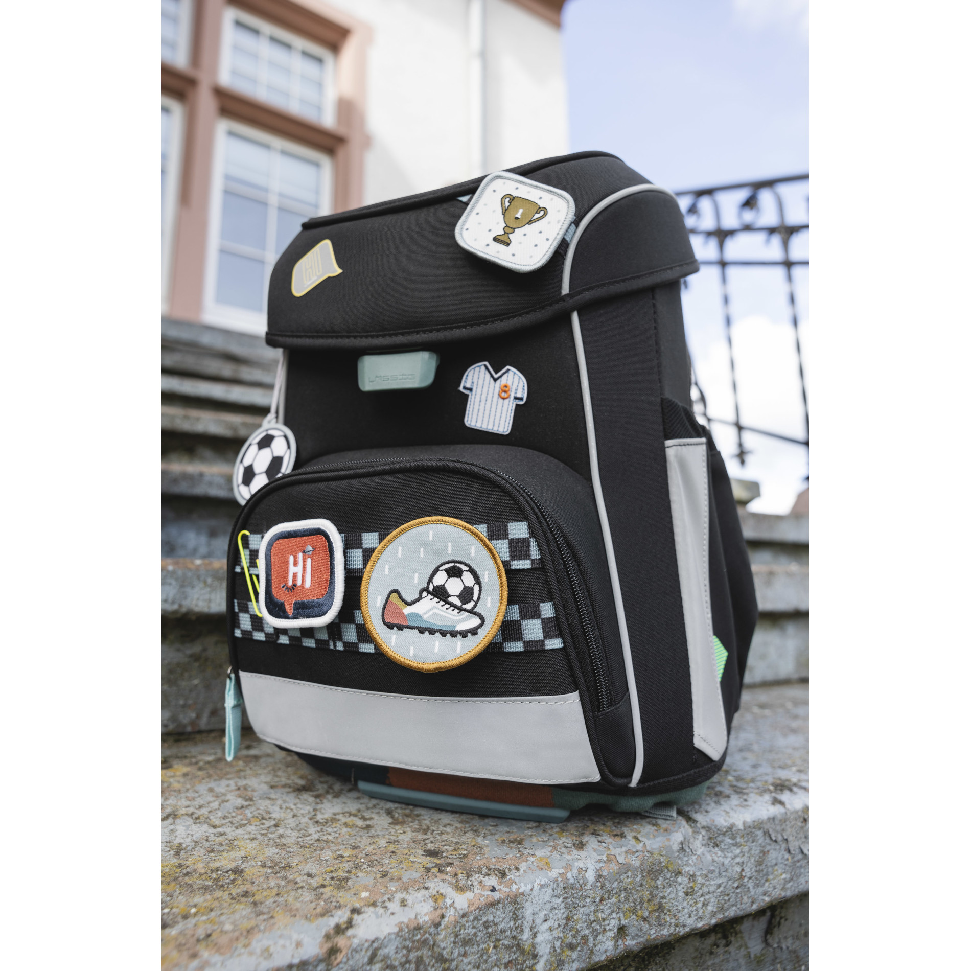 School Set Slim Unique Schulranzenset 6tlg. - black