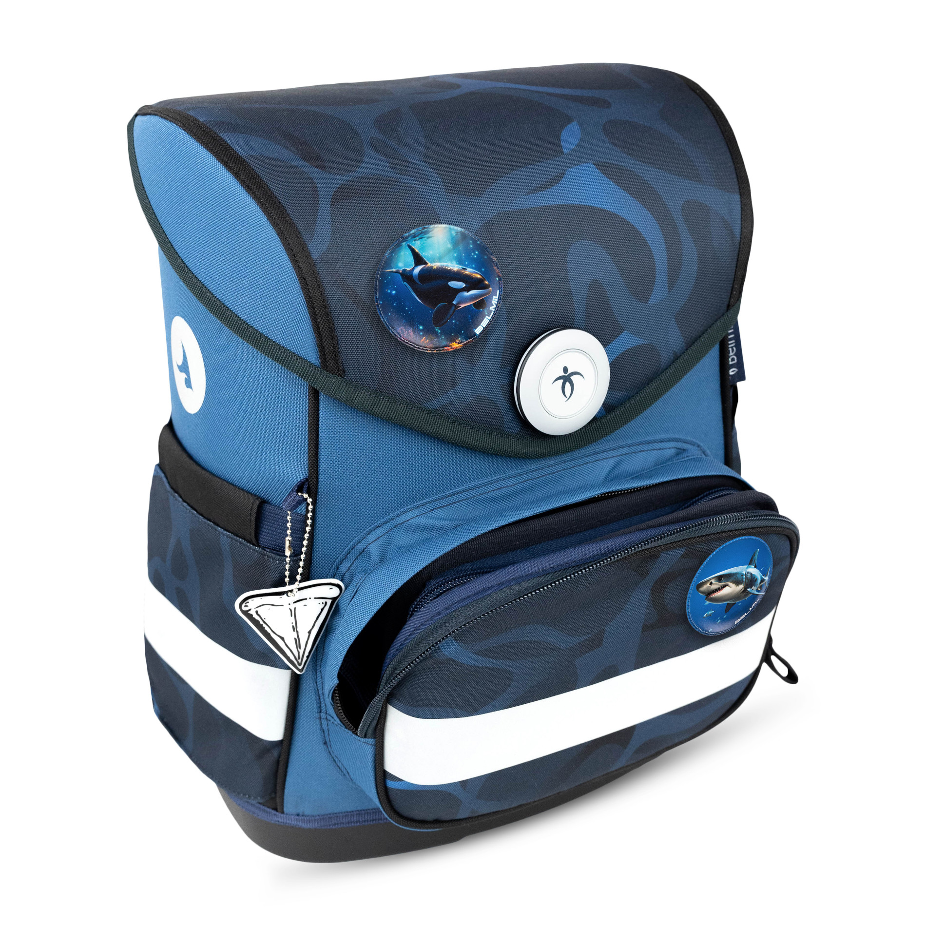 Belmil Compact ergonomisches Schulranzen-Set 5-teilig "Wave Storm"