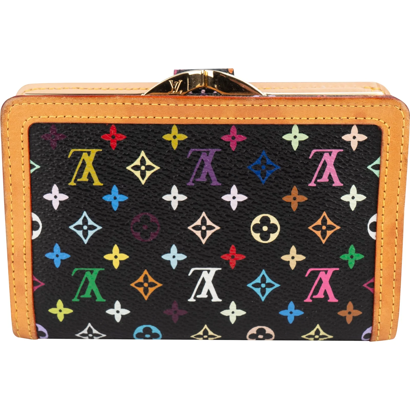Louis Vuitton Monogram Murakami Multicolor Compact Clip Wallet