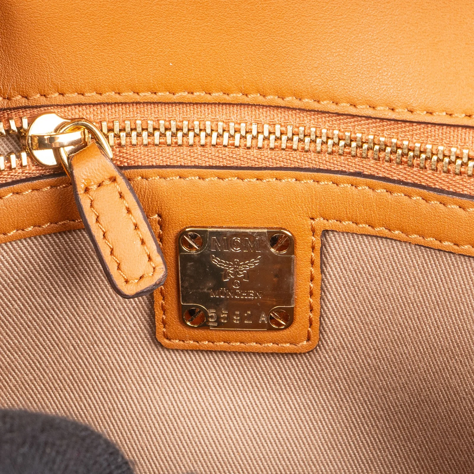 MCM Monogram Visetos Patricia Wallet on Chain Crossbody Bag