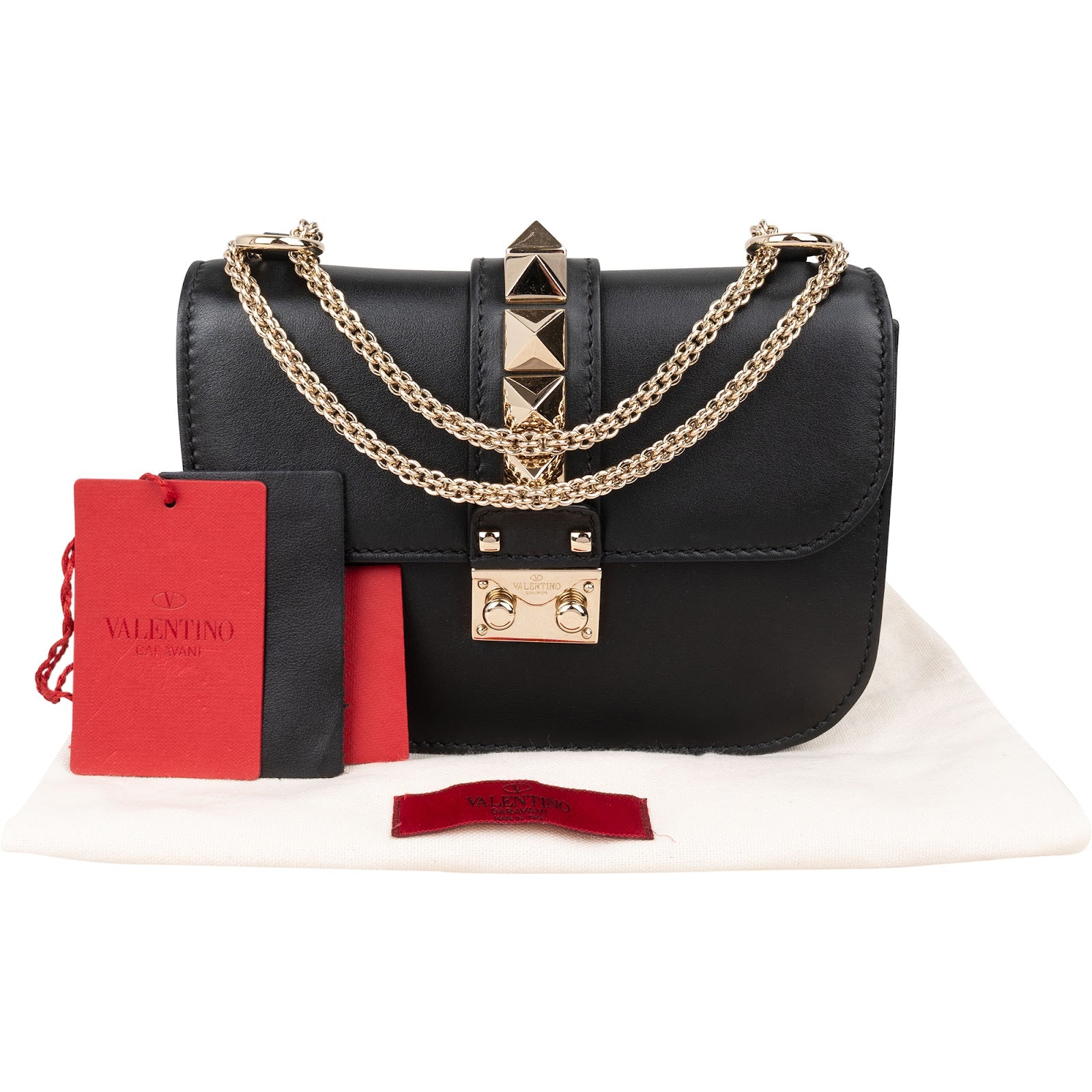 Valentino Garavani  Glam Lock Flap Crossbody Bag
