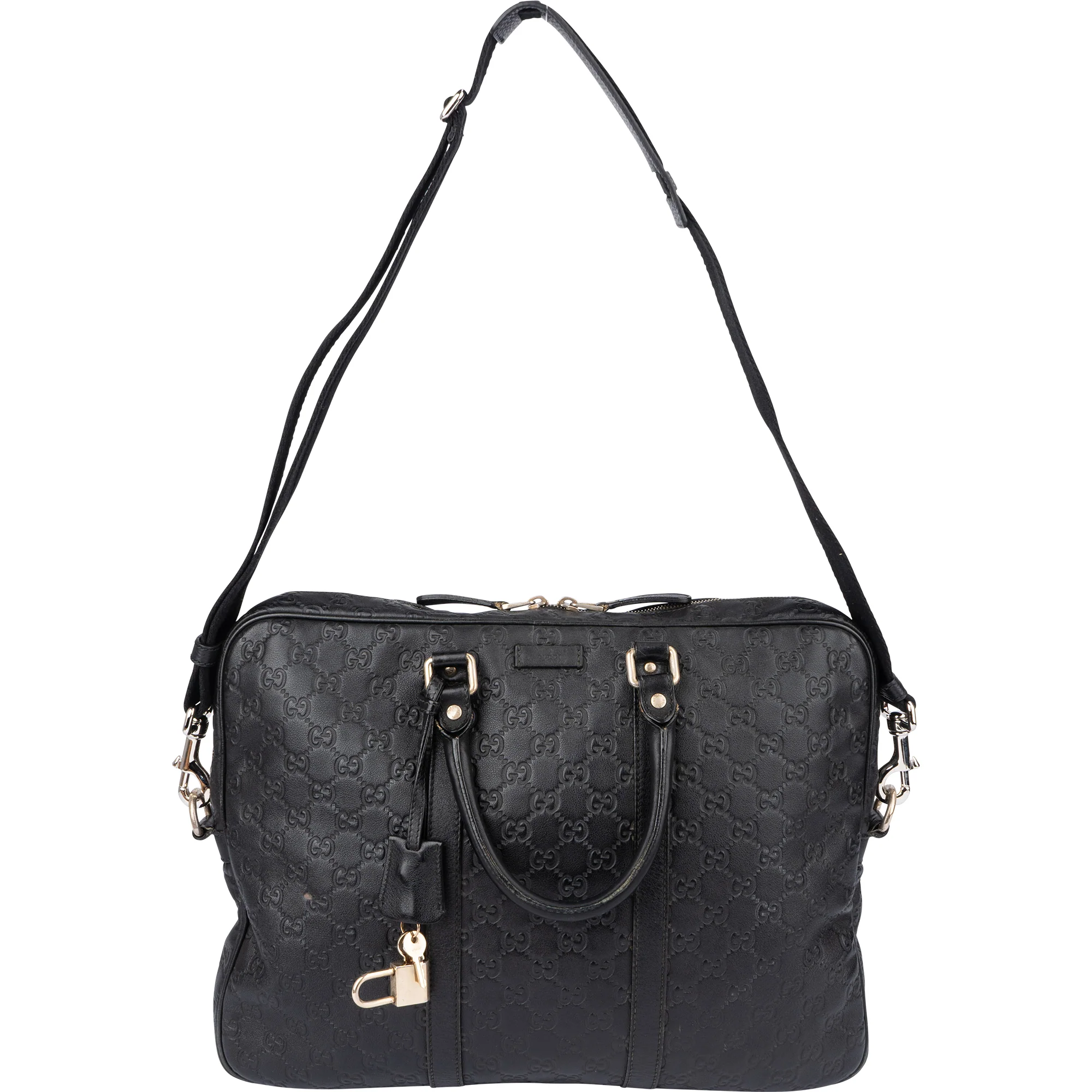 Gucci Leather GG Monogram Business Tasche