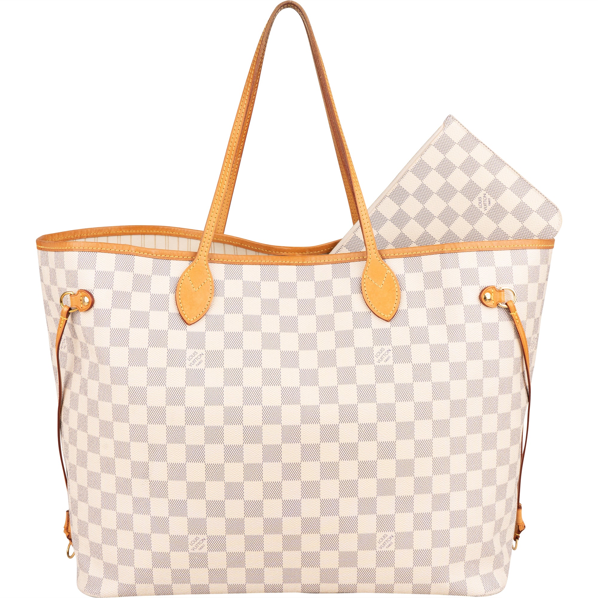 Louis Vuitton Damier Azur Monogram Neverfull GM Shopper