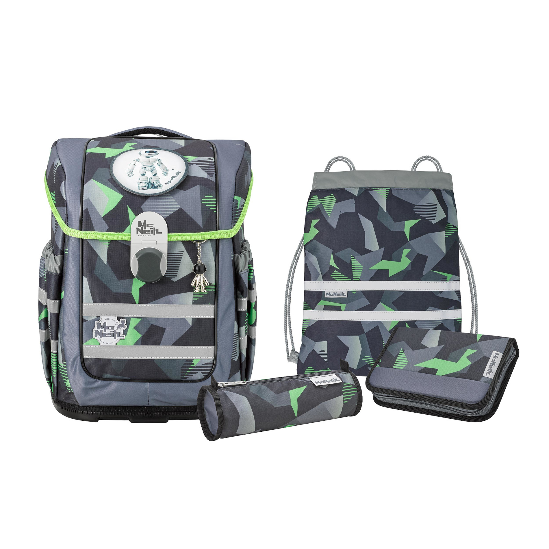 Schulranzenset TENERO 5tlg. - TECHNO