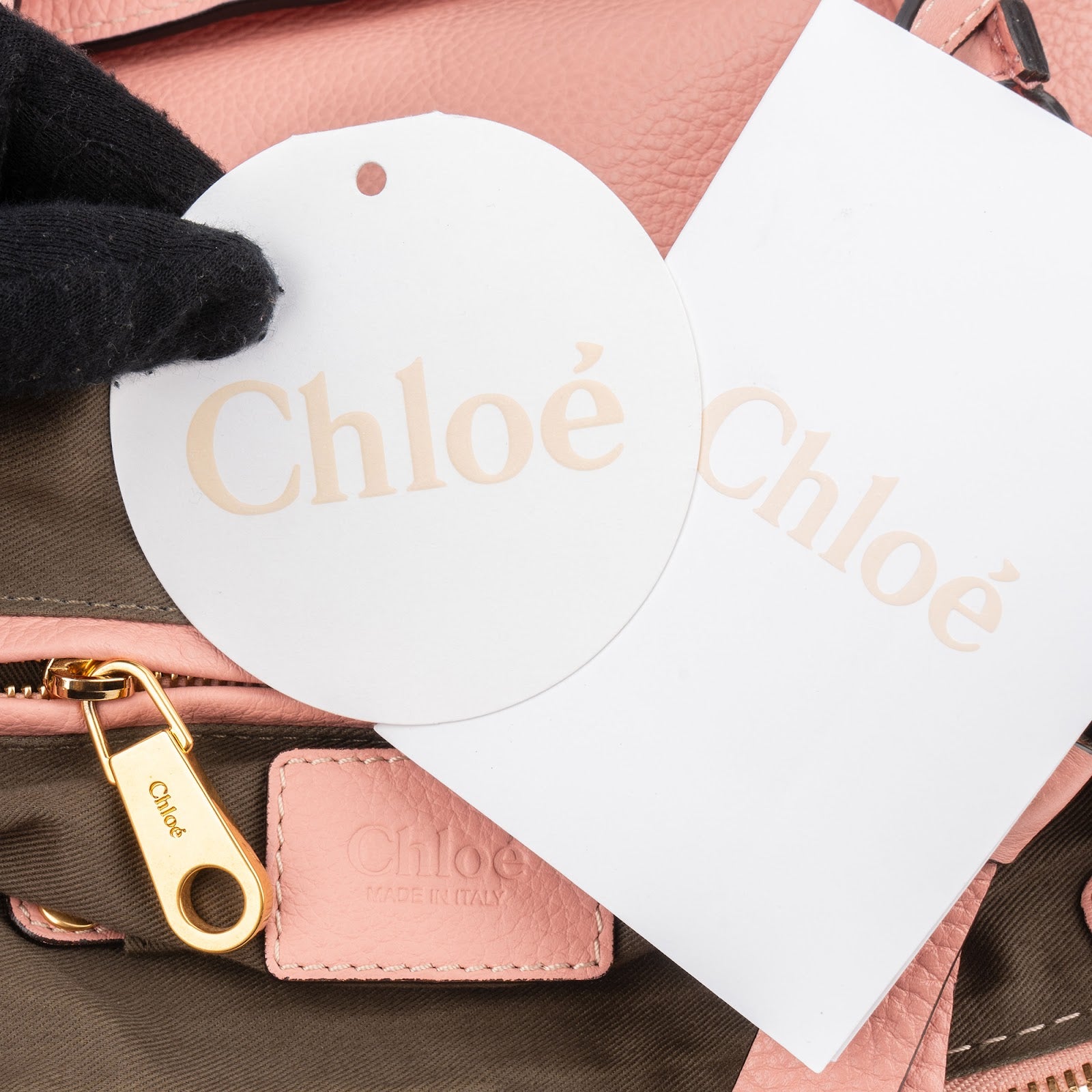 Chloé Grained Calfskin Marcie Small Satchel Handbag