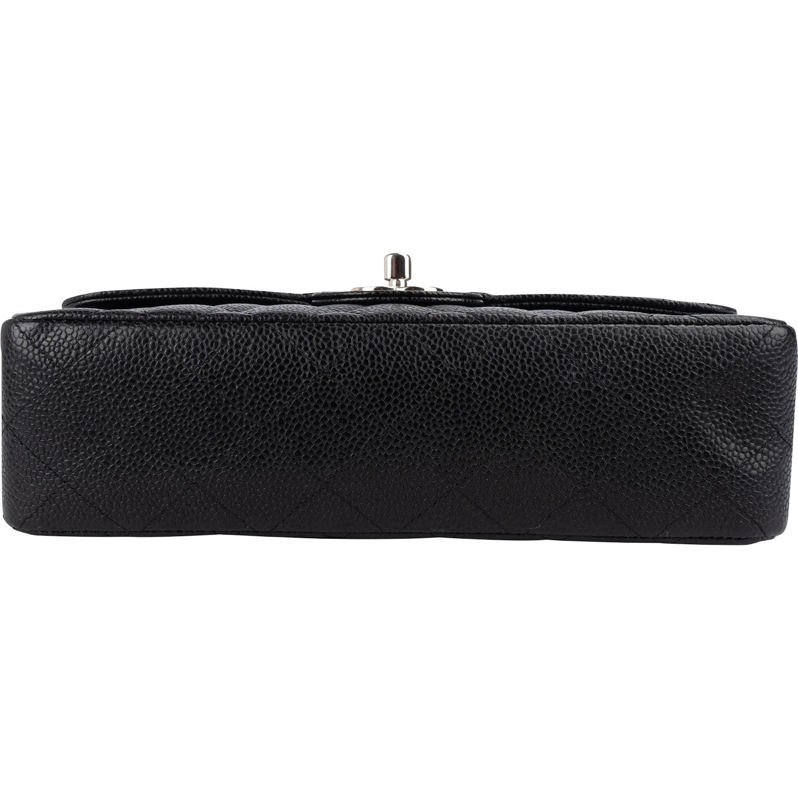 Chanel Quilted Caviar Leather Small Double Flap Shoulder Bag