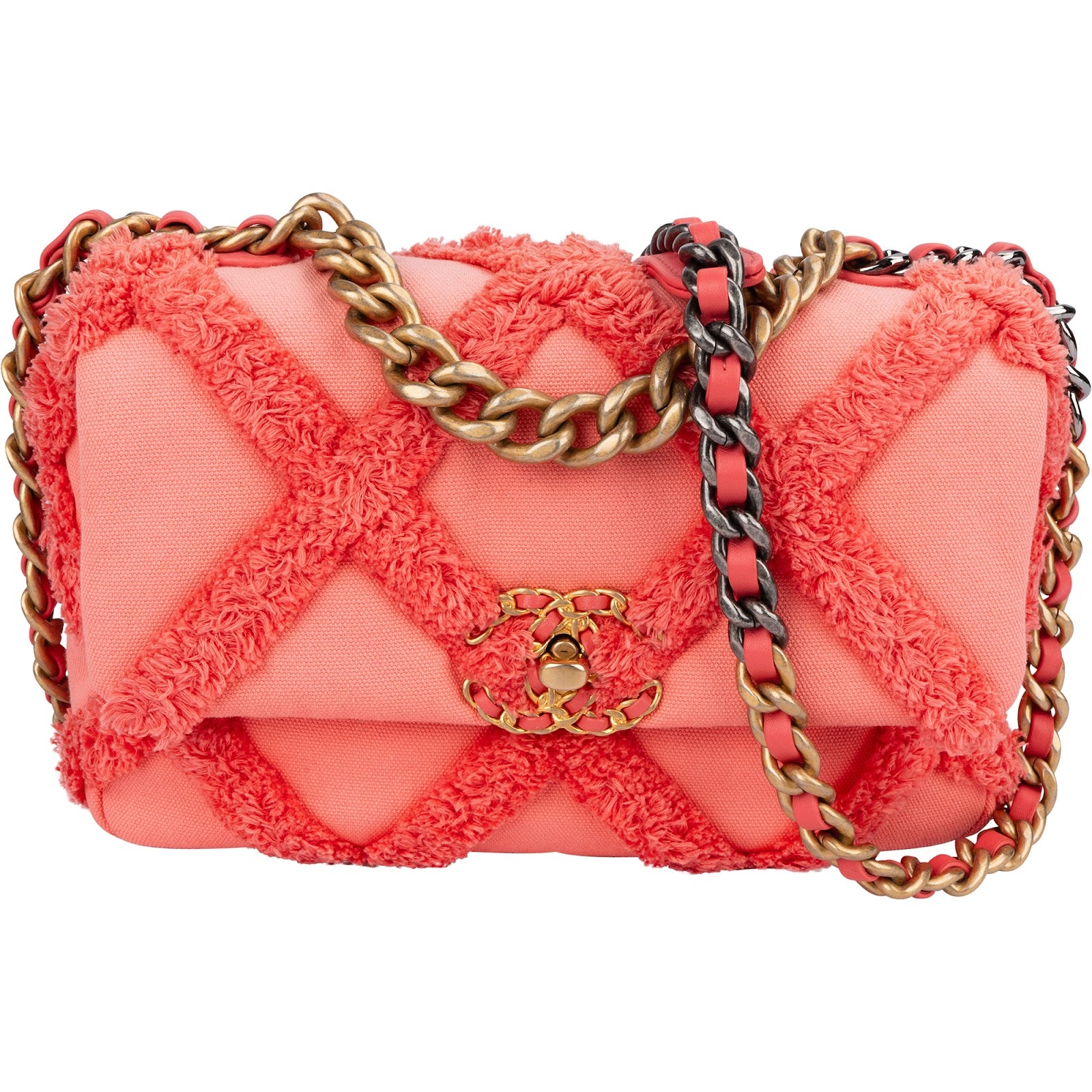 Chanel 19 Frayed Canvas Crossbody Bag