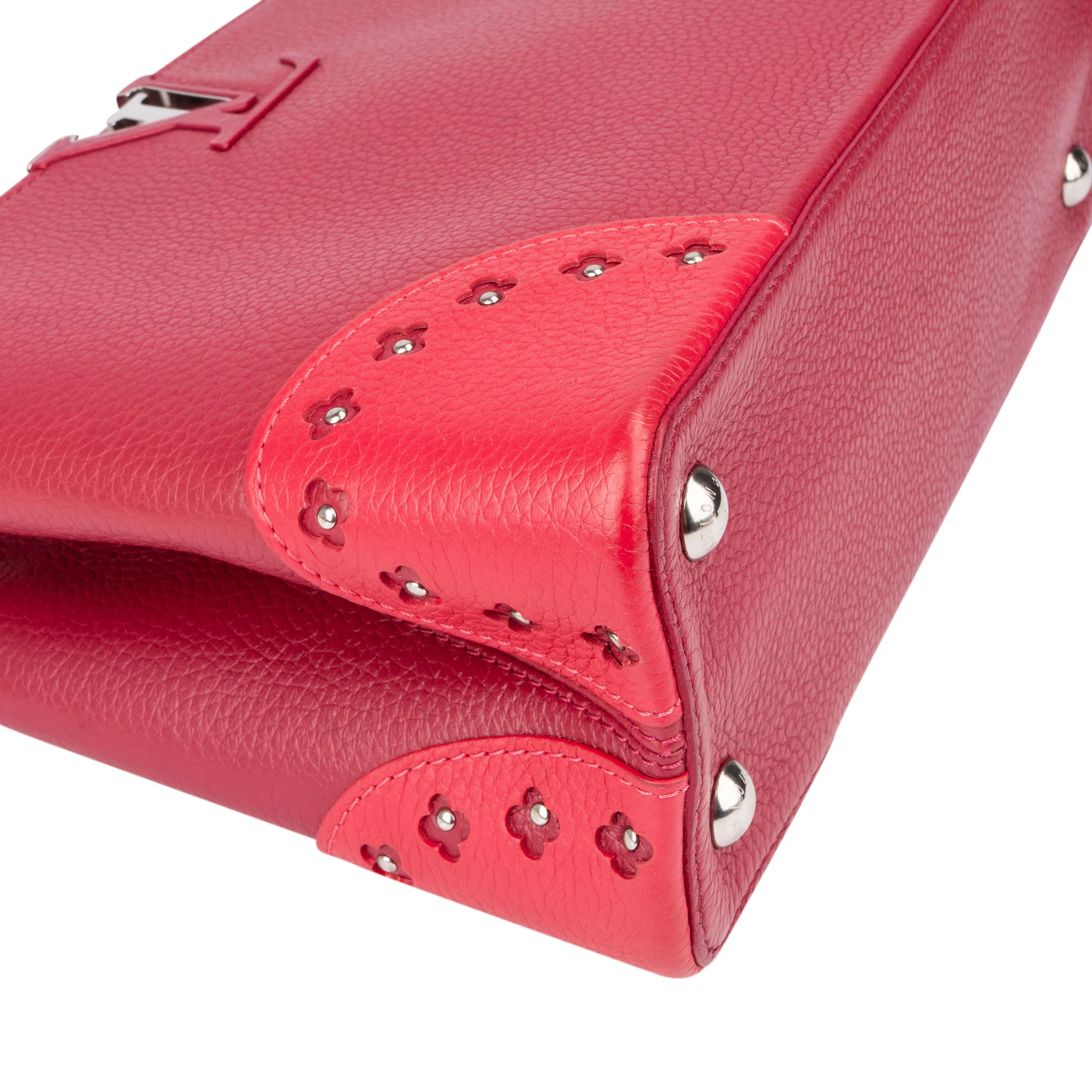 Louis Vuitton Limited Pink Taurillon Capucines MM Handbag