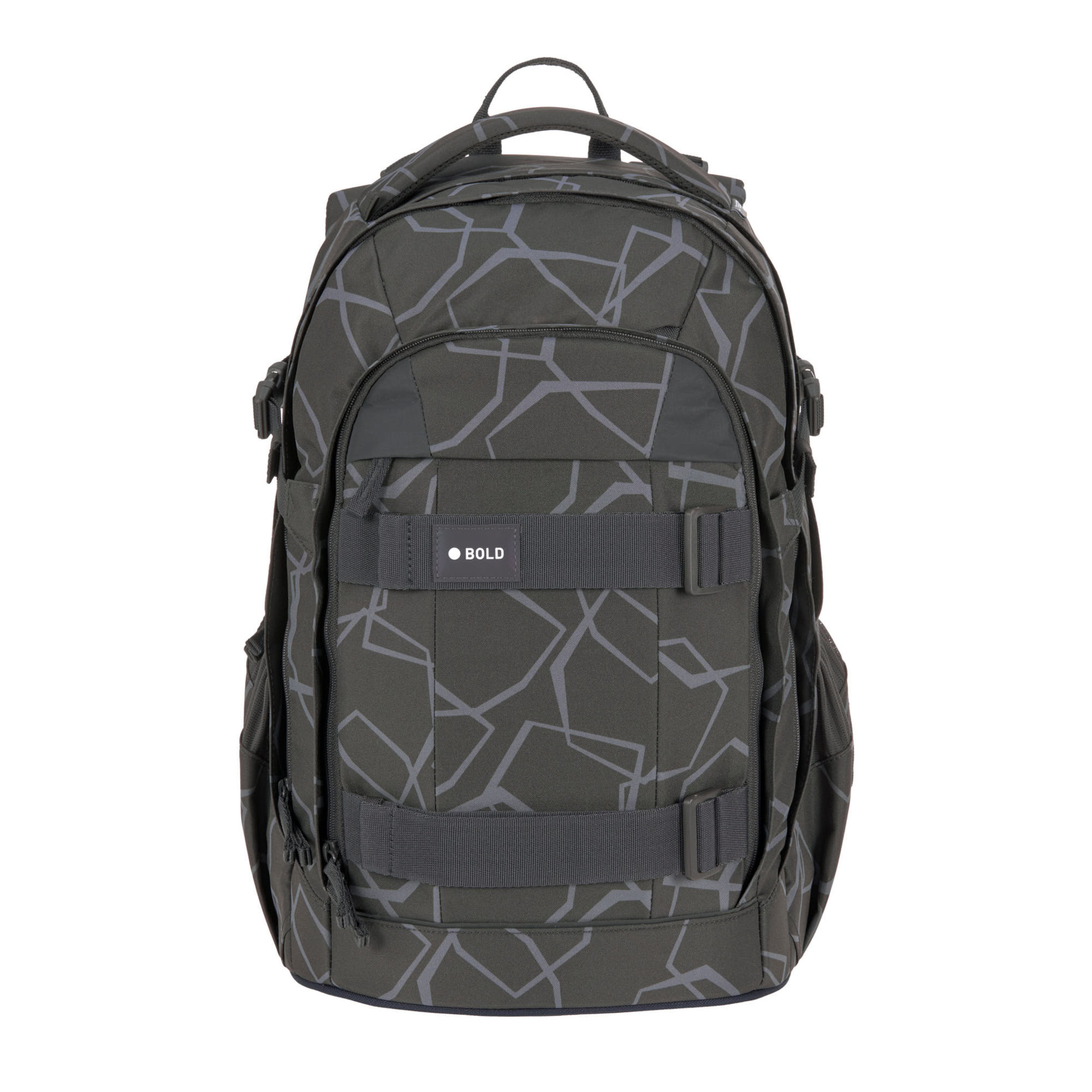 School Backpack Origin Bold - Edges Grey