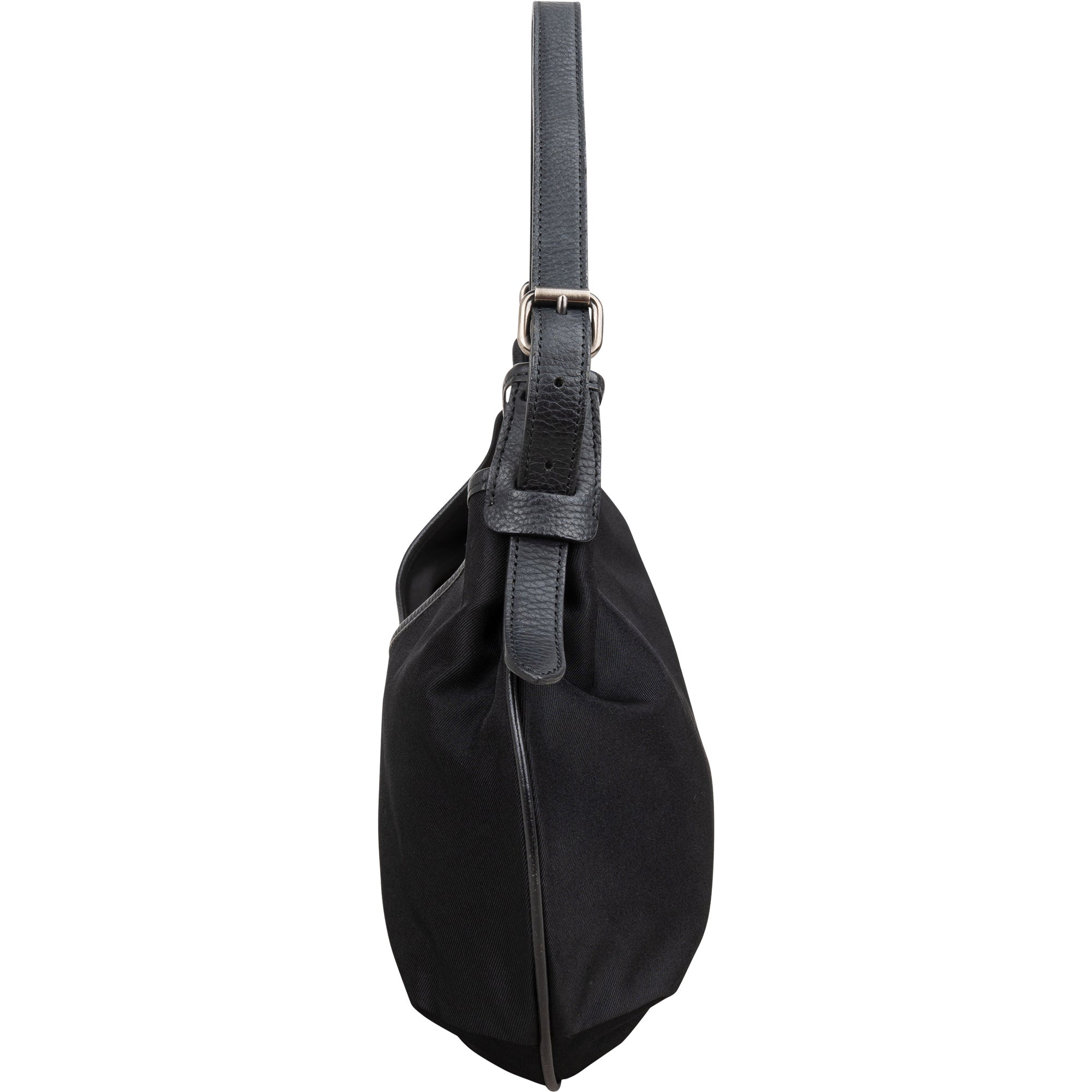 Burberry Nova-Check Monogram Hobo Shoulder Bag