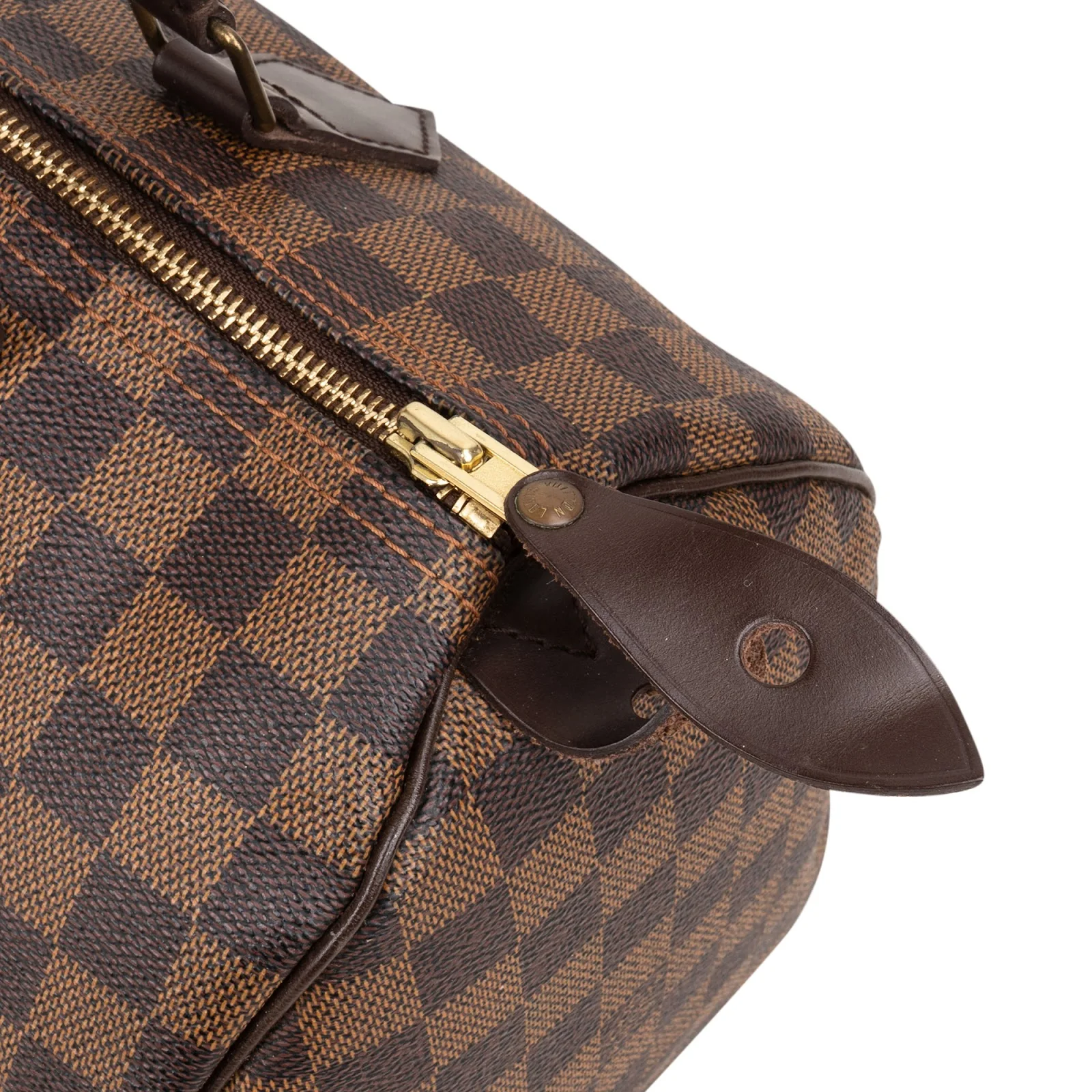 Louis Vuitton Monogram Damier Ebene Speedy 30 Boston Bag