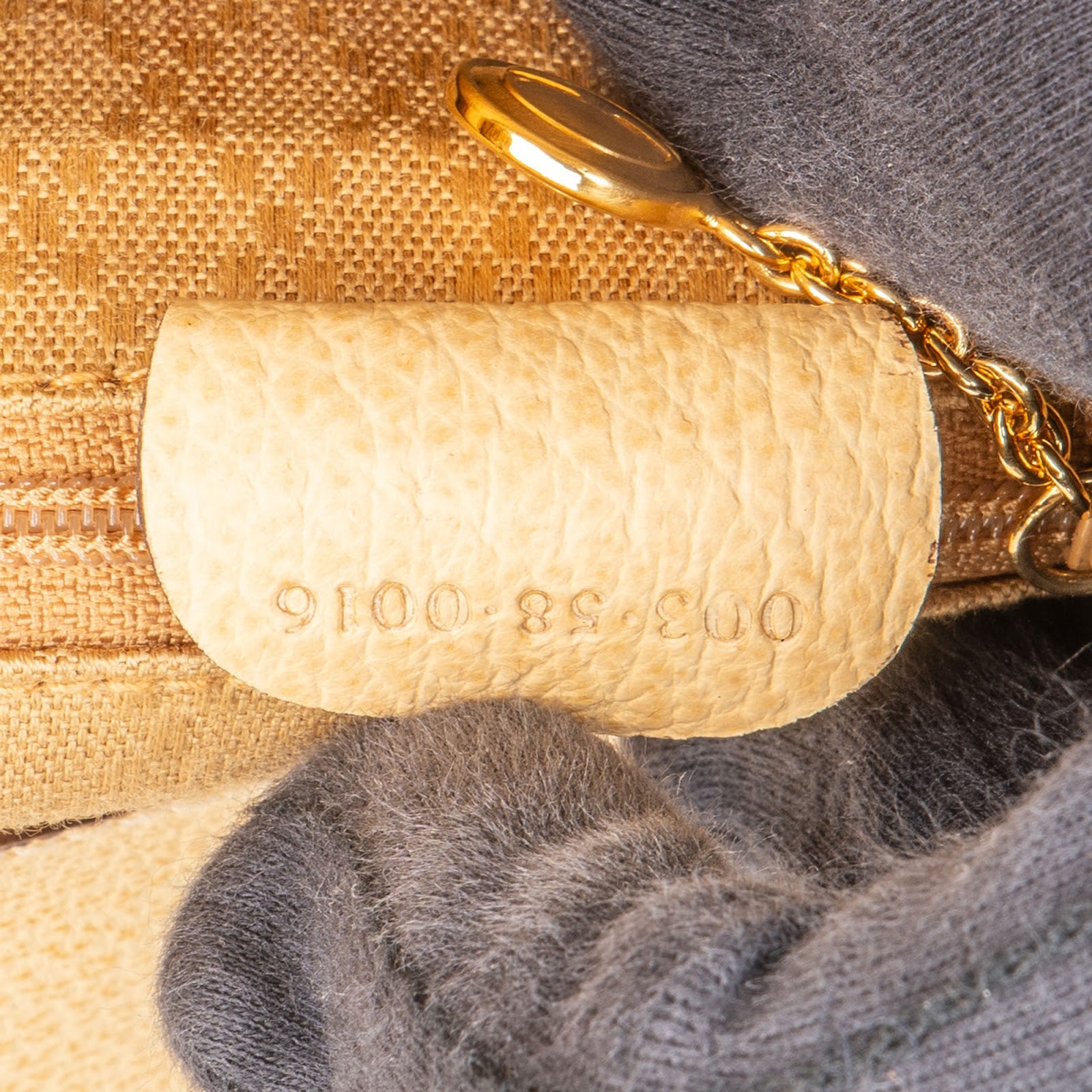 Gucci Suede Bamboo Drawstring Backpack