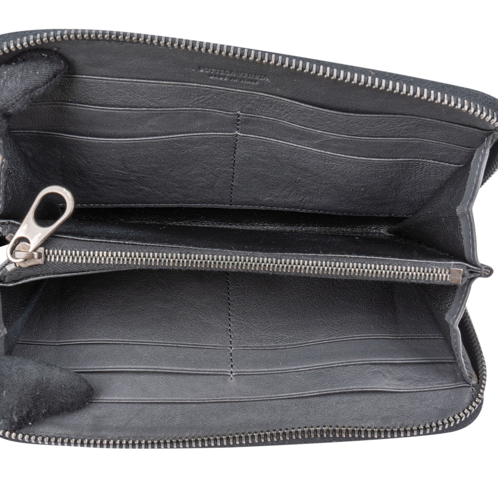 Bottega Veneta Intrecciato Leather Zip Around Wallet