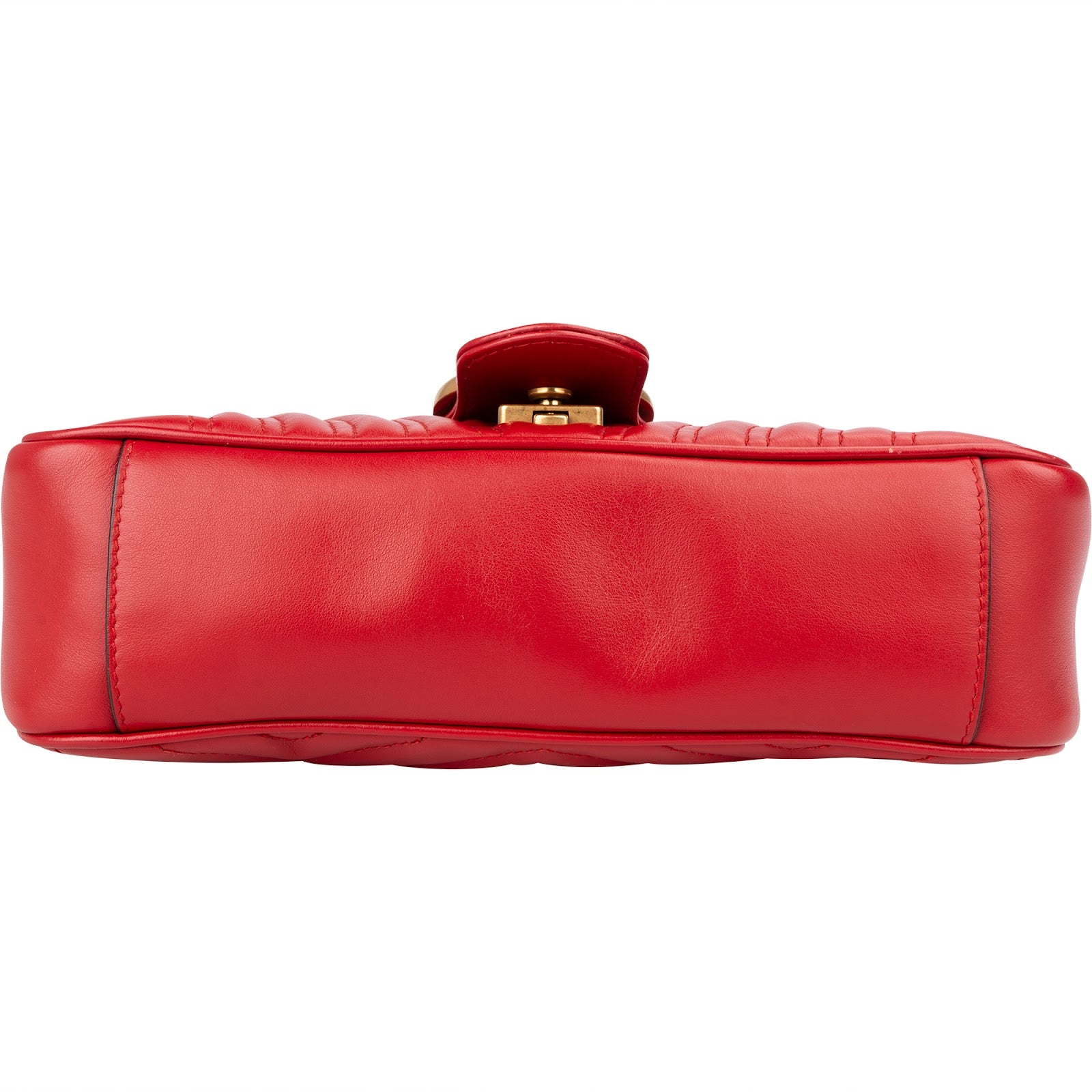 Gucci Chevron Matelassé Leather GG Marmont Medium Shoulder Bag