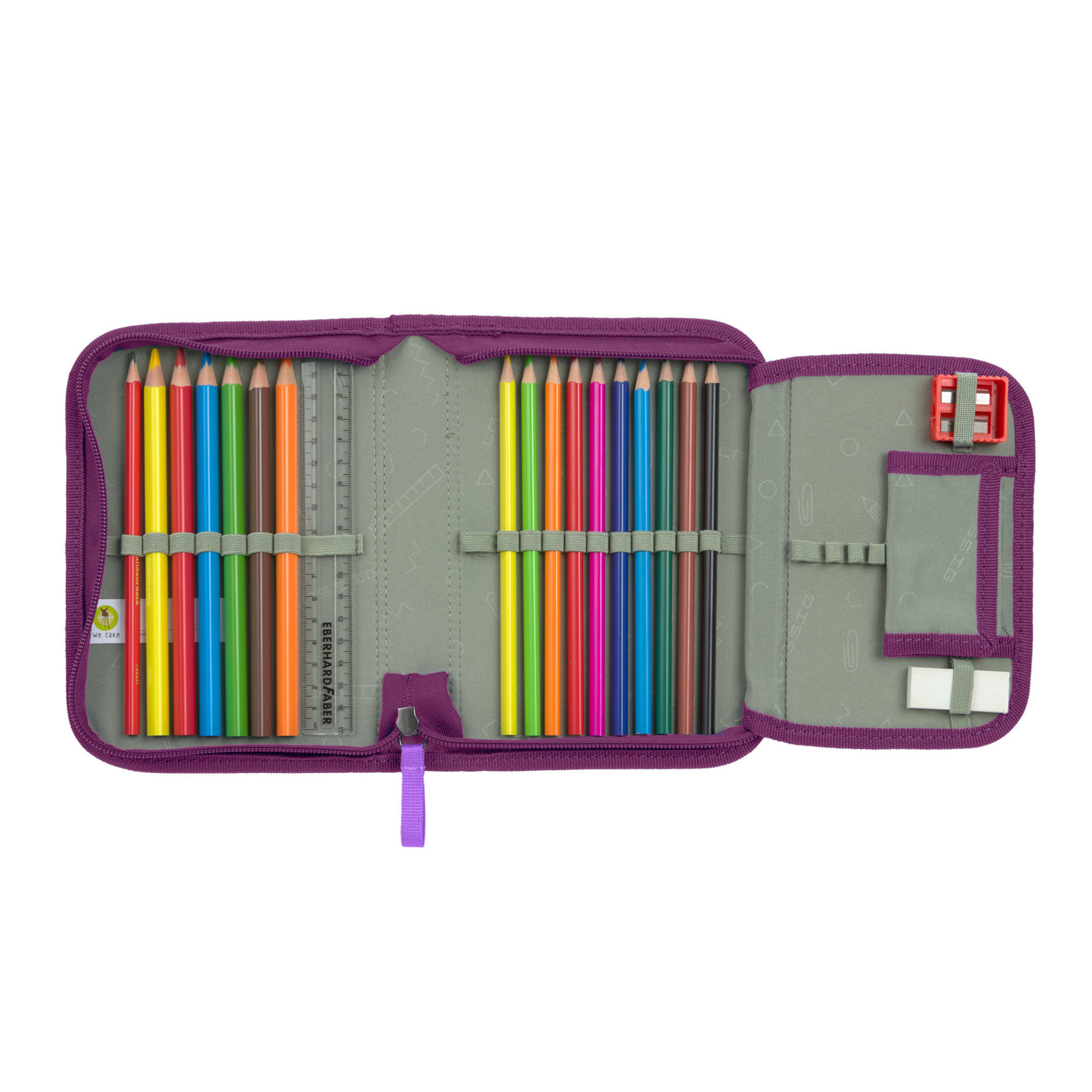 School Set Slim Unique Schulranzenset 6tlg. - lilac