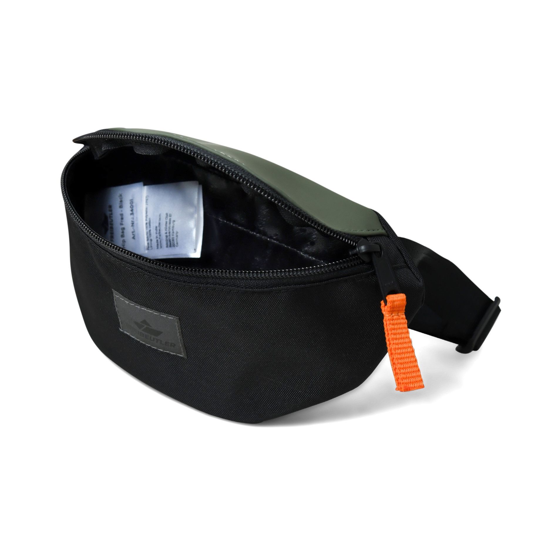Hip Bag Fiete - Schwarz/Oliv
