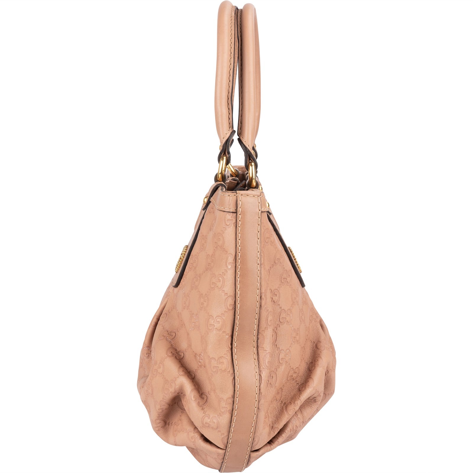 Gucci Leather GG Monogram Scarlet Handbag