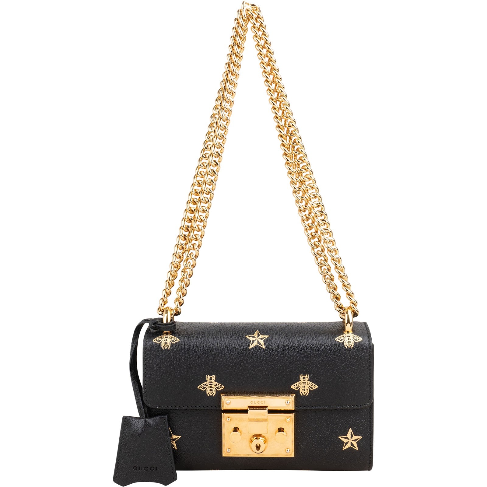 Gucci - Padlock Bee Star Crossbody Bag