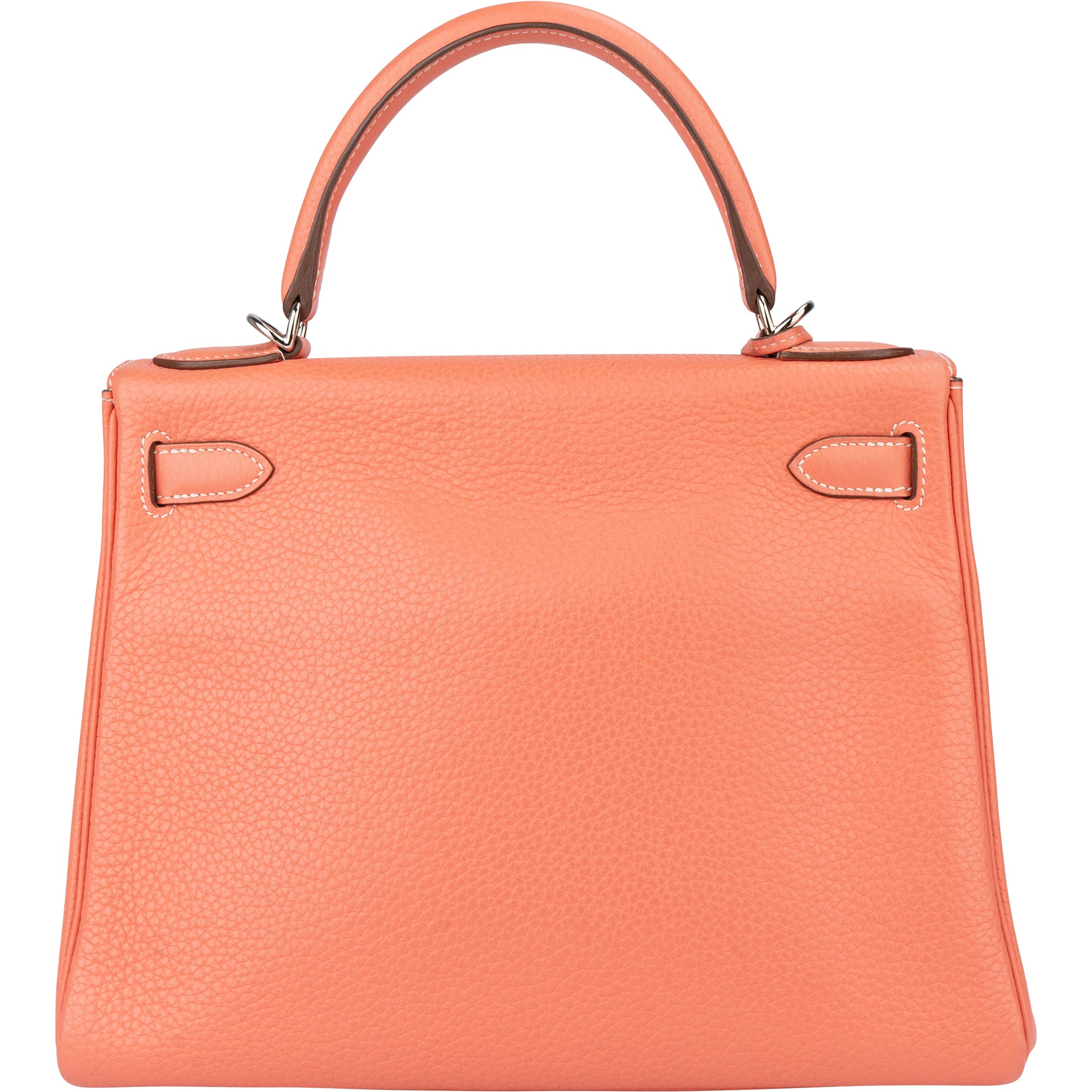 Hermès Taurillon Clemence Crevette Kelly 28 Retourne Handbag