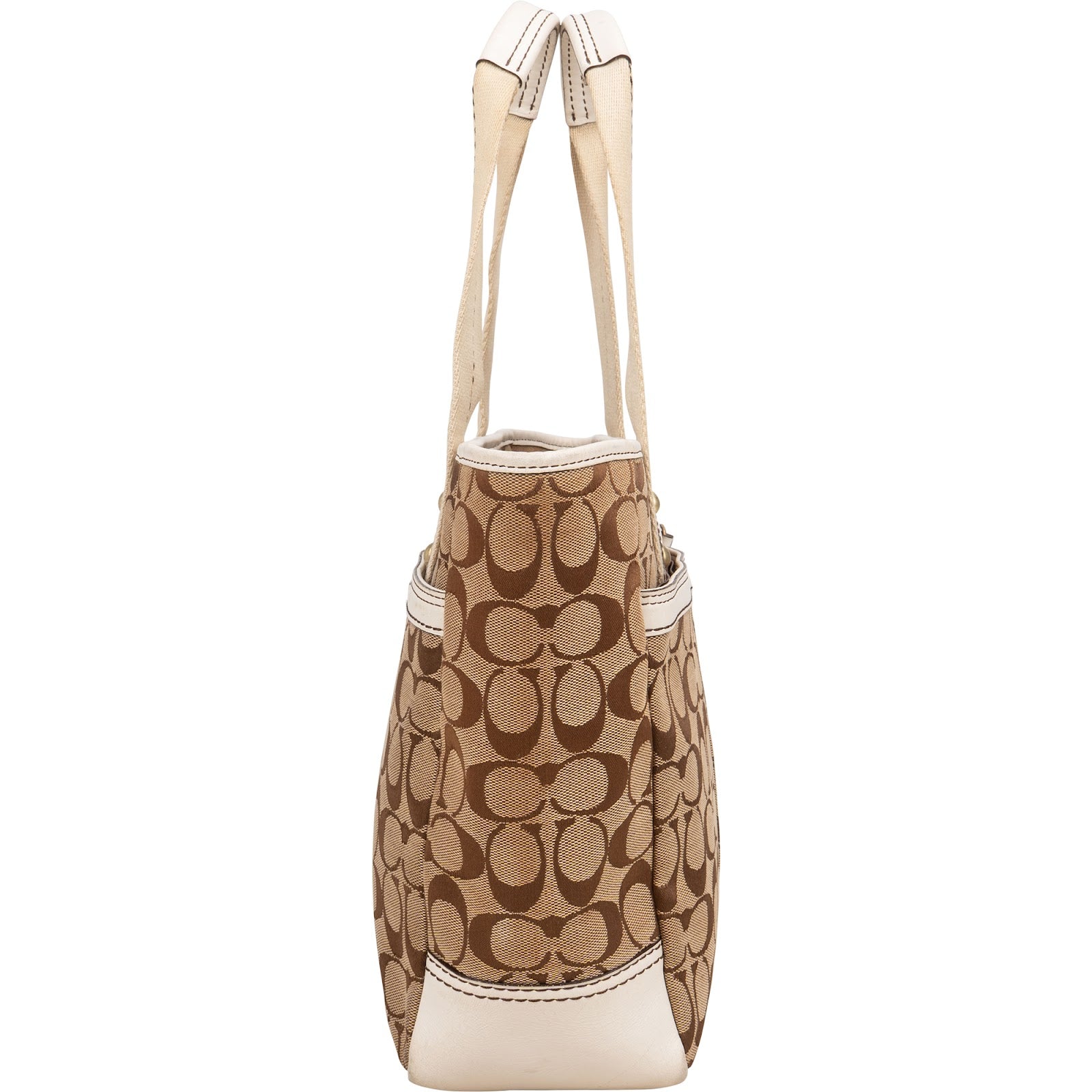 Coach Monogram Signature Tote Shoulder Bag