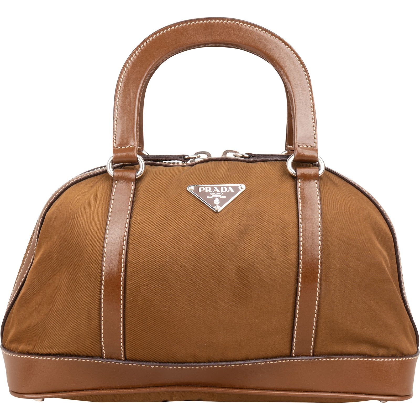 Prada - Tessuto Triangle Bauletto Small Handbag