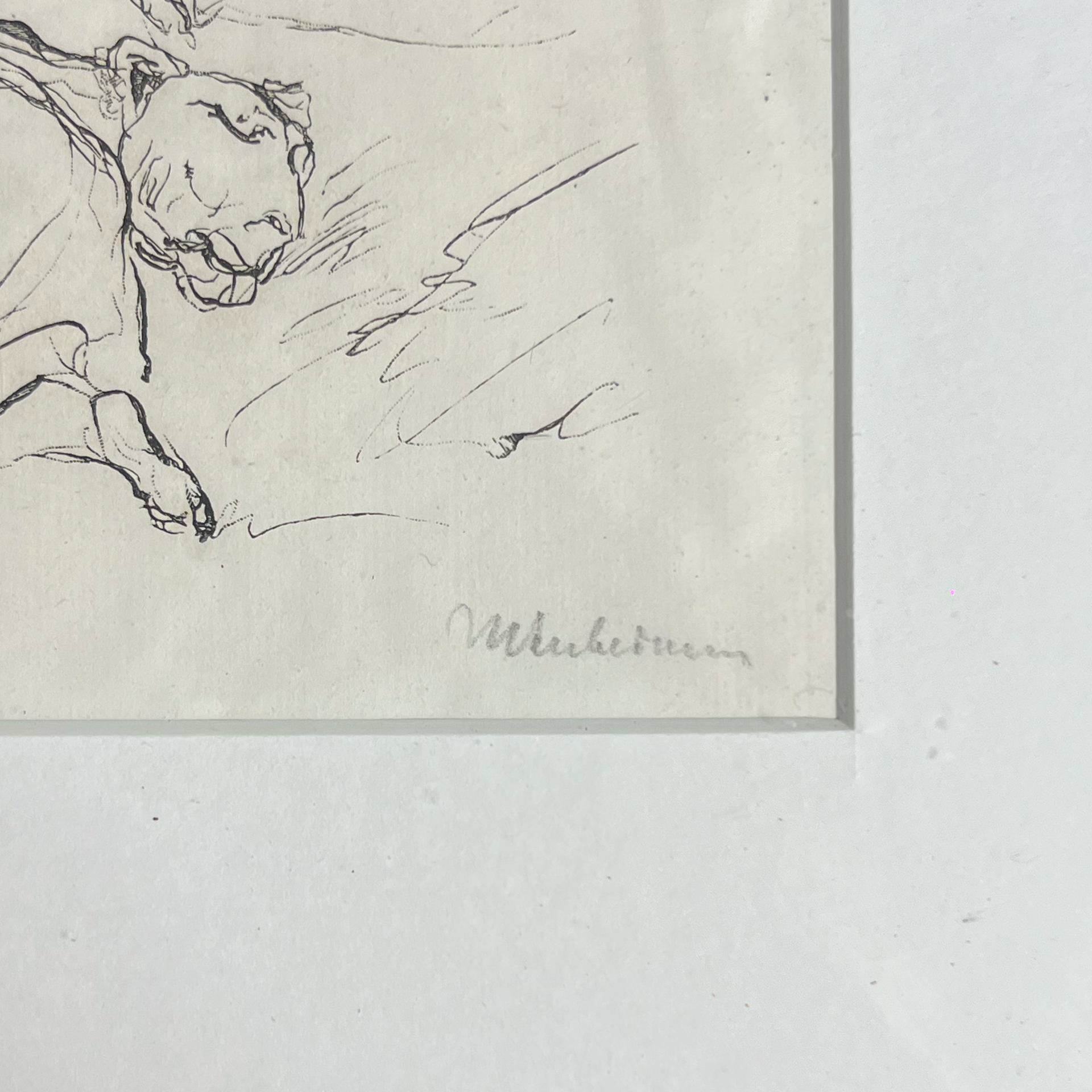 Max Liebermann - Die Frau wirft sich über den Tiger