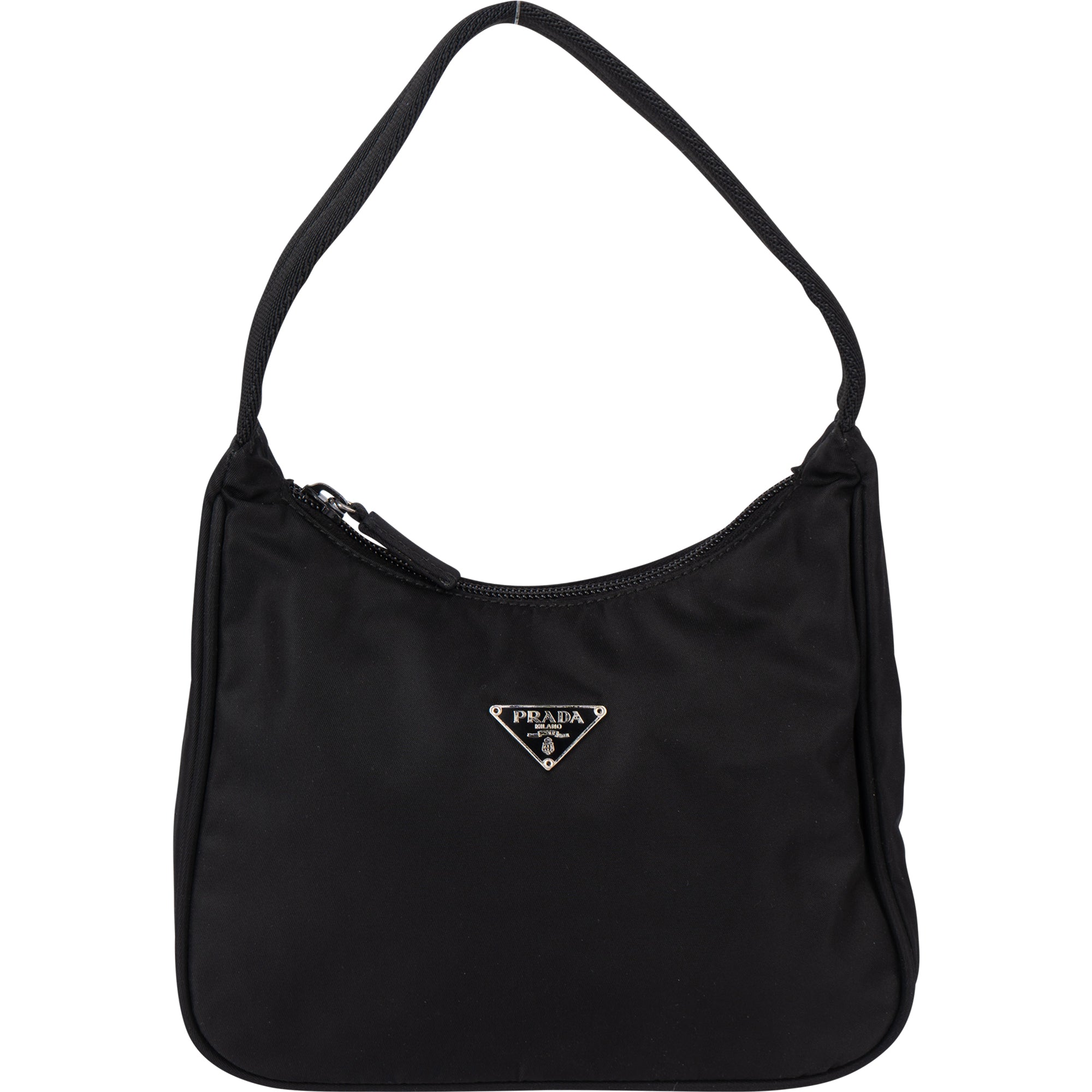 Prada Black Nylon Triangle Vintage Re-Edition Handbag